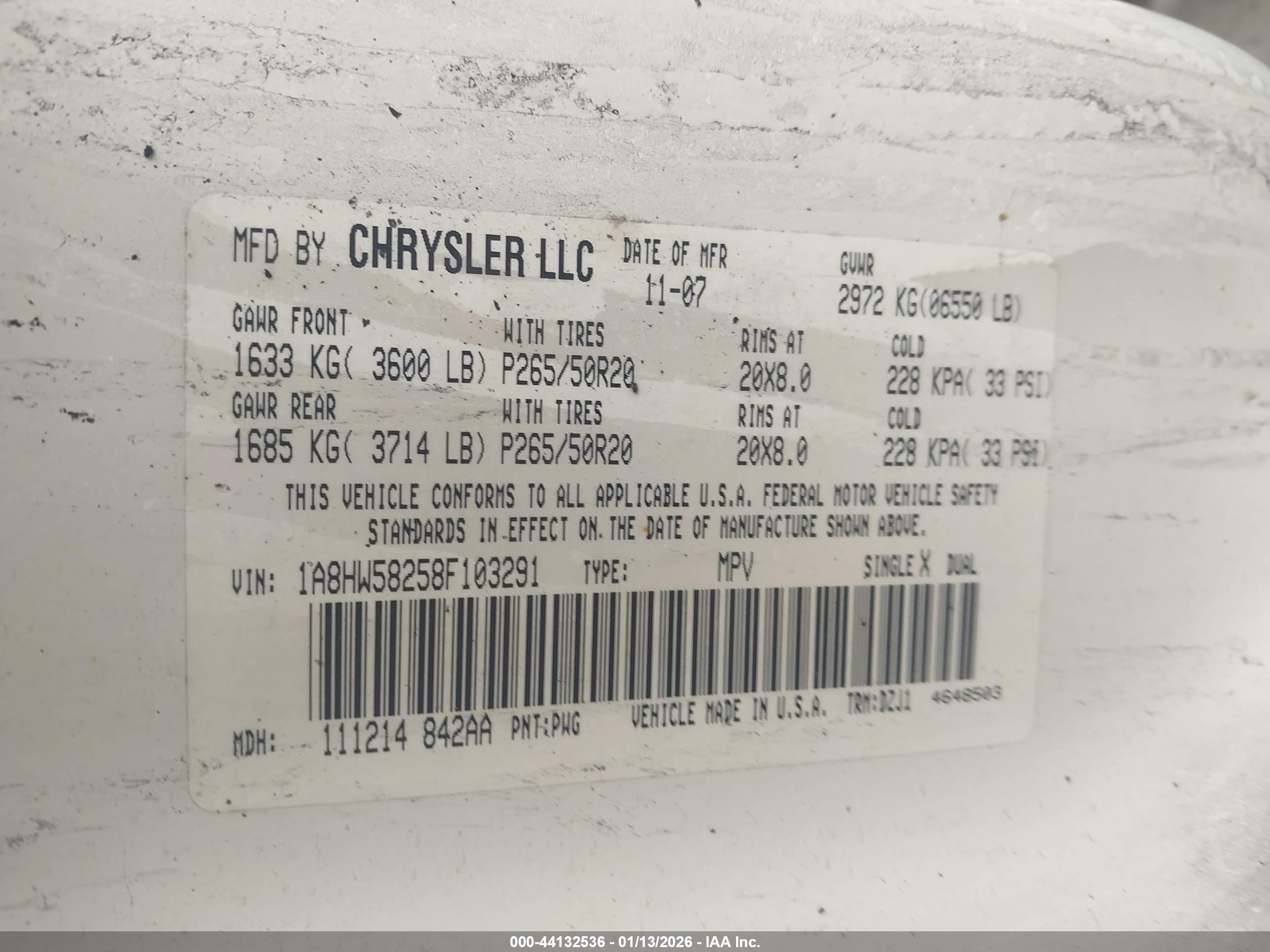 CHRYSLER ASPEN image 9