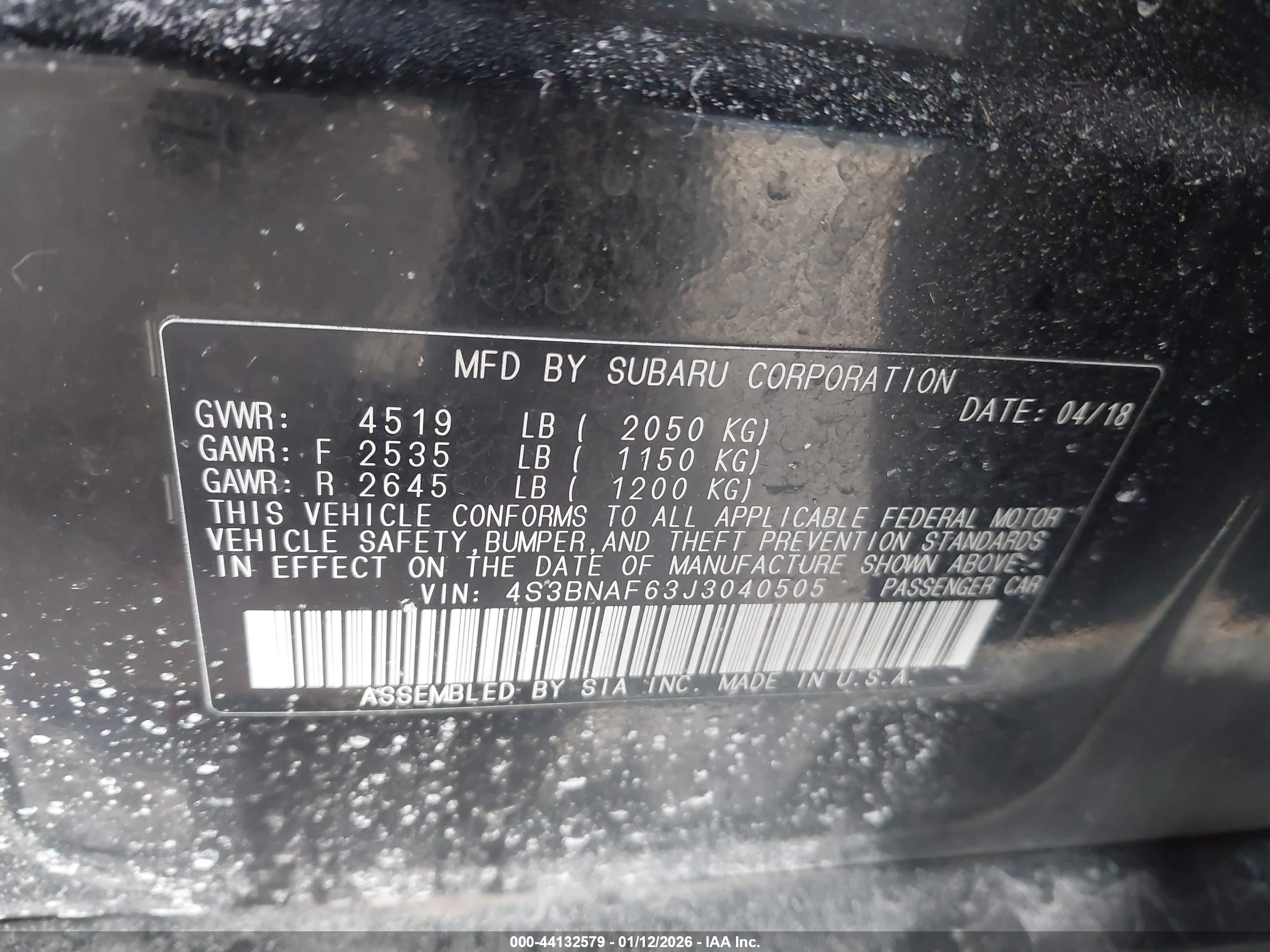 SUBARU LEGACY image 9