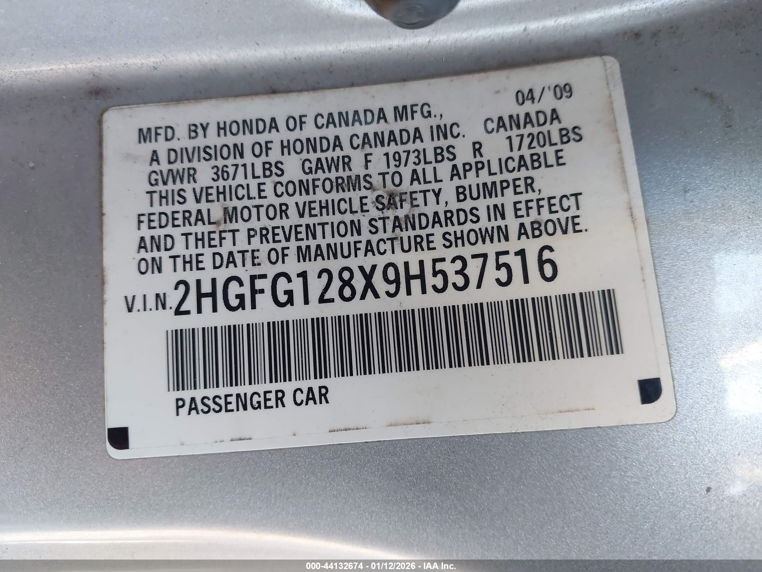 HONDA CIVIC image 9
