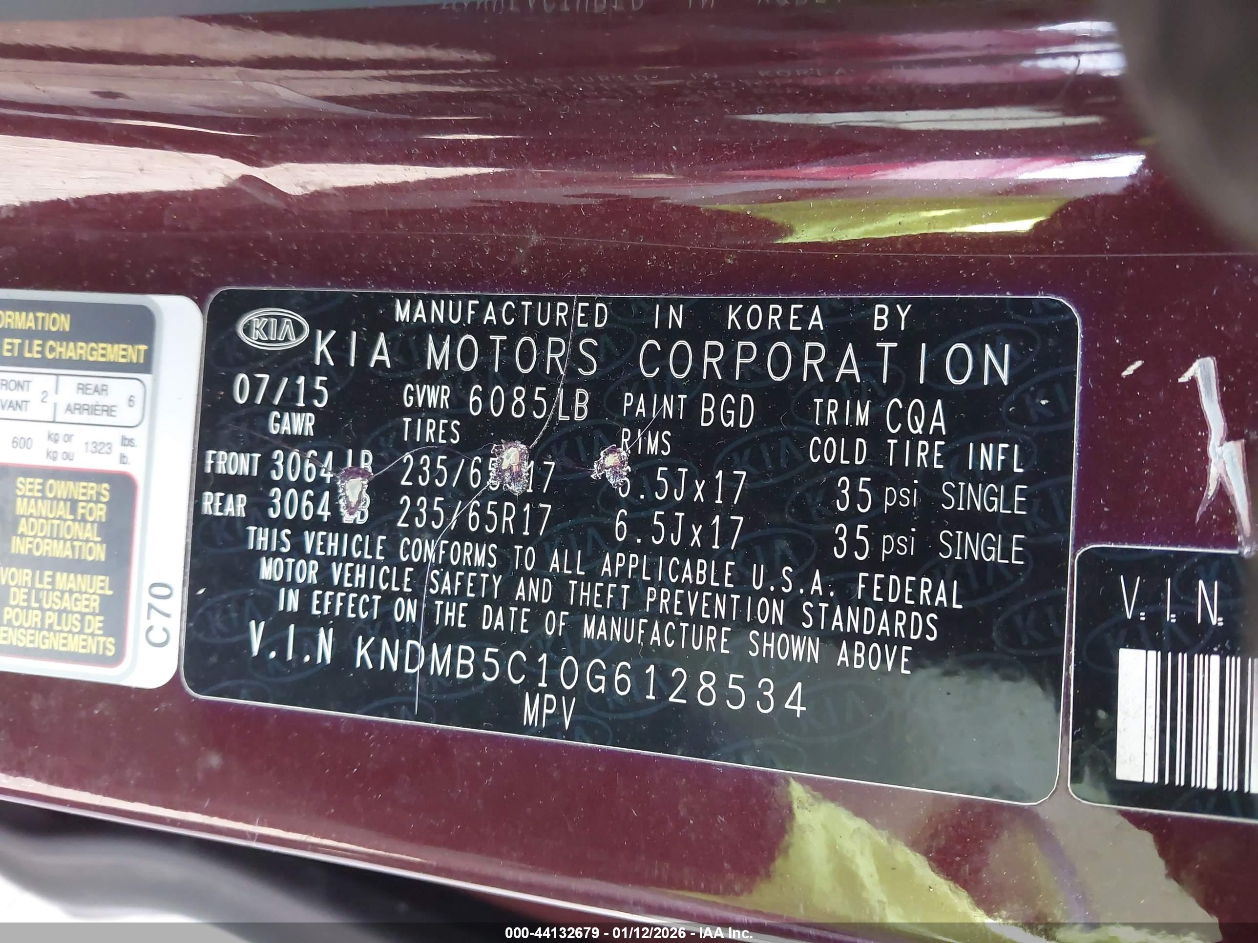 KIA SEDONA image 9