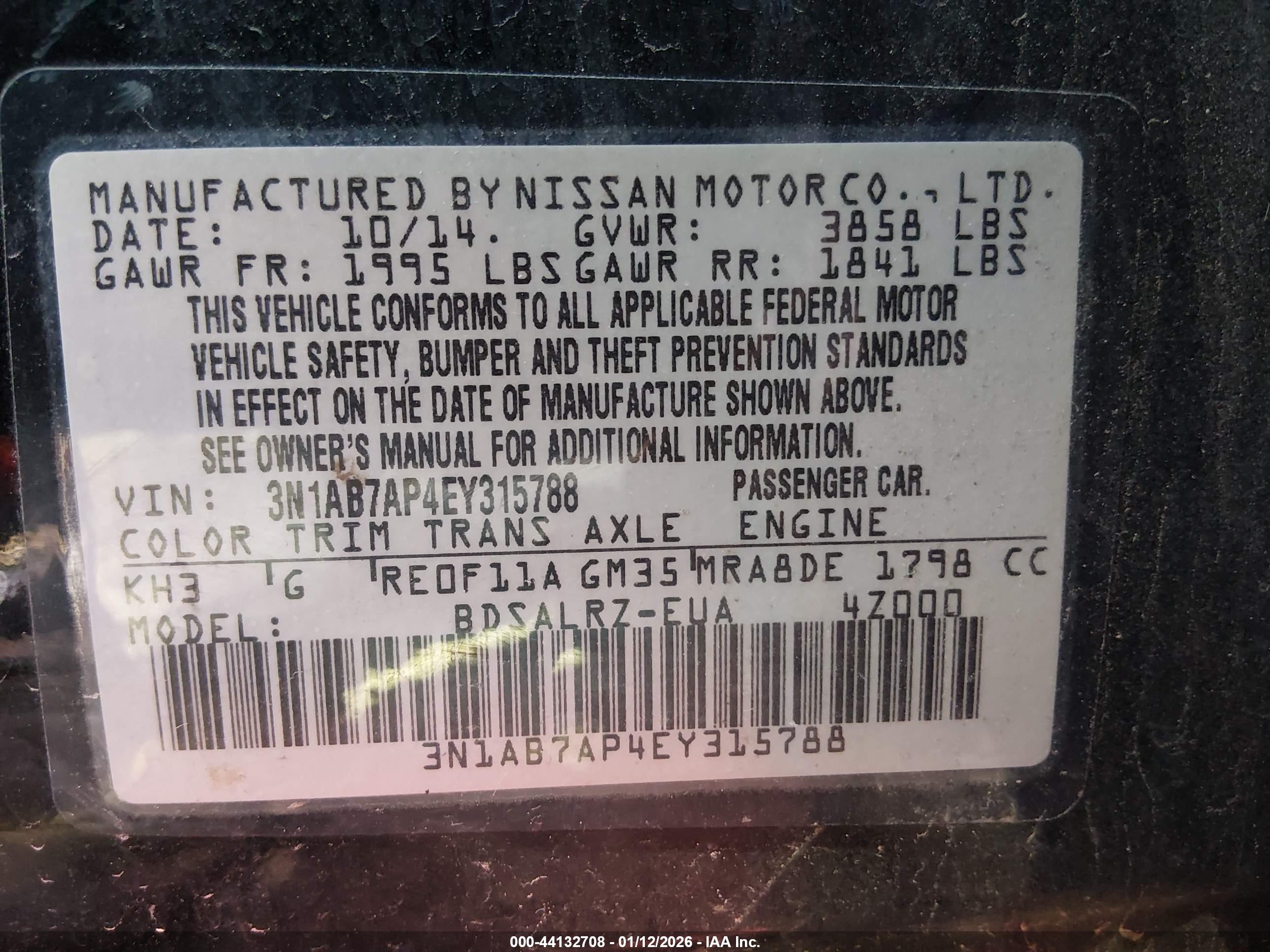 NISSAN SENTRA image 9