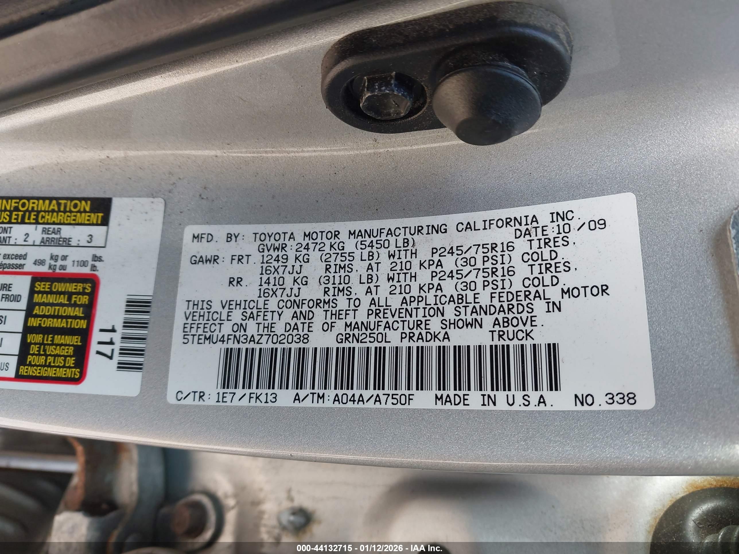 TOYOTA TACOMA image 9