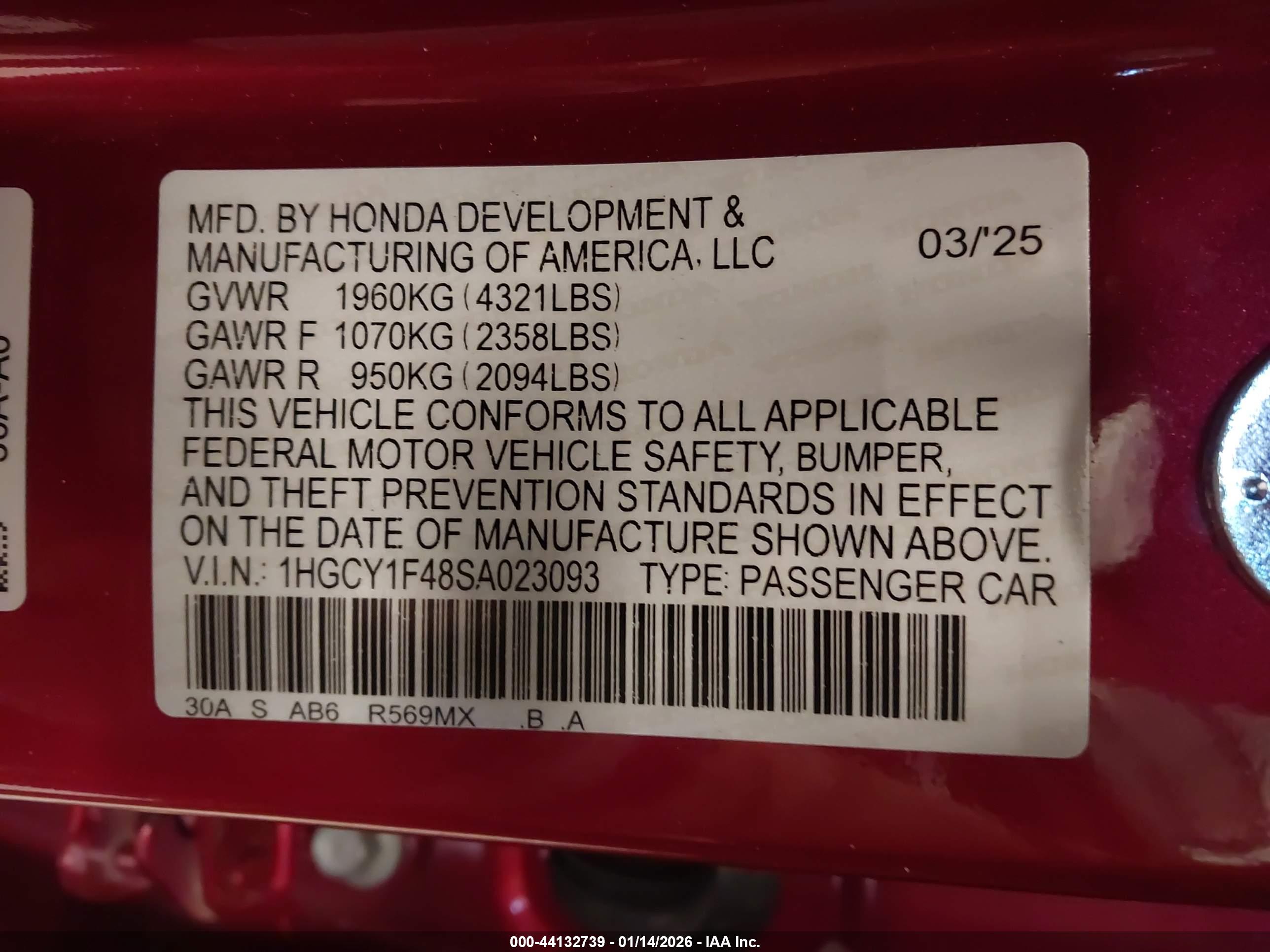 HONDA ACCORD image 9