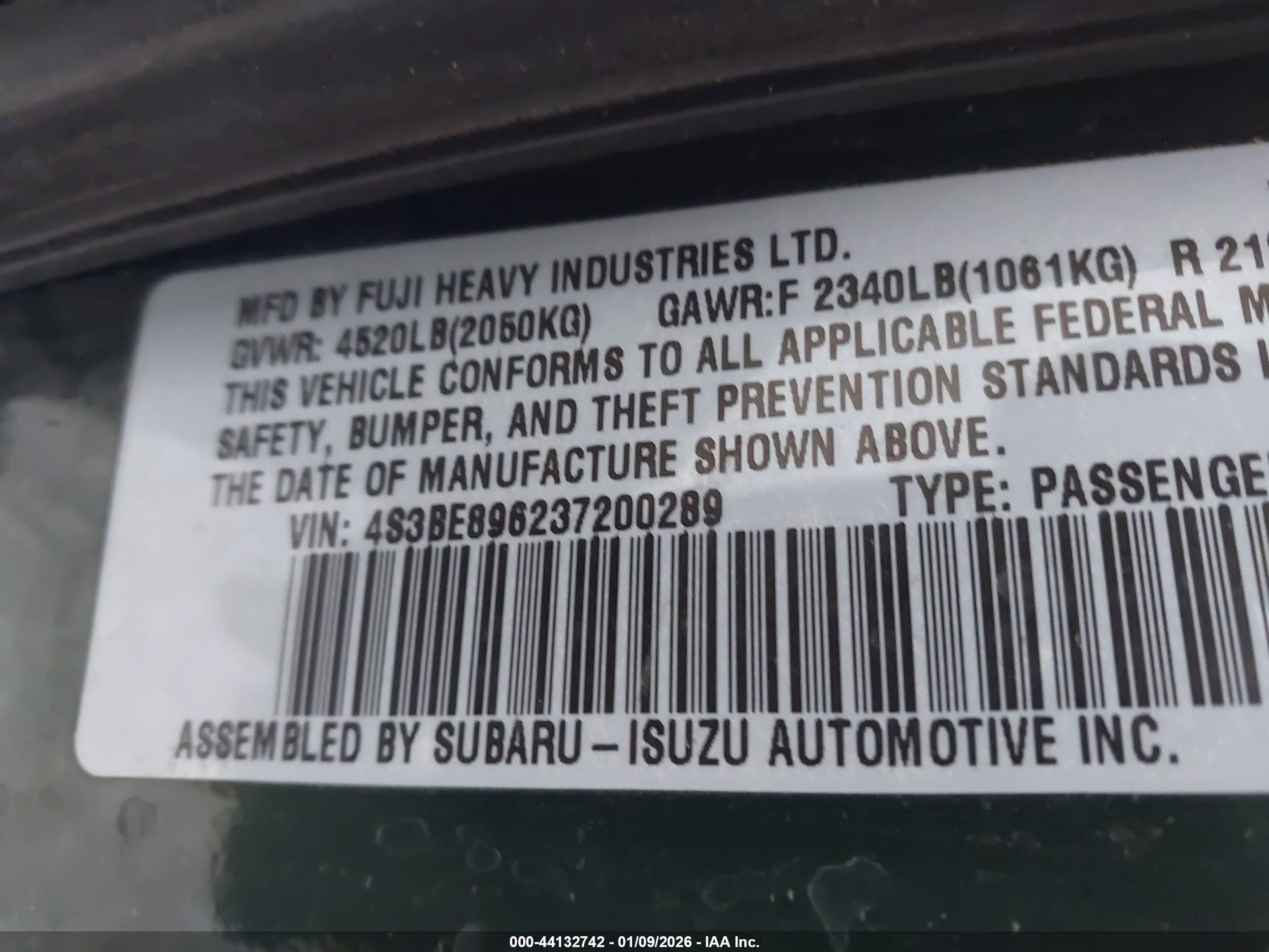 SUBARU OUTBACK image 9
