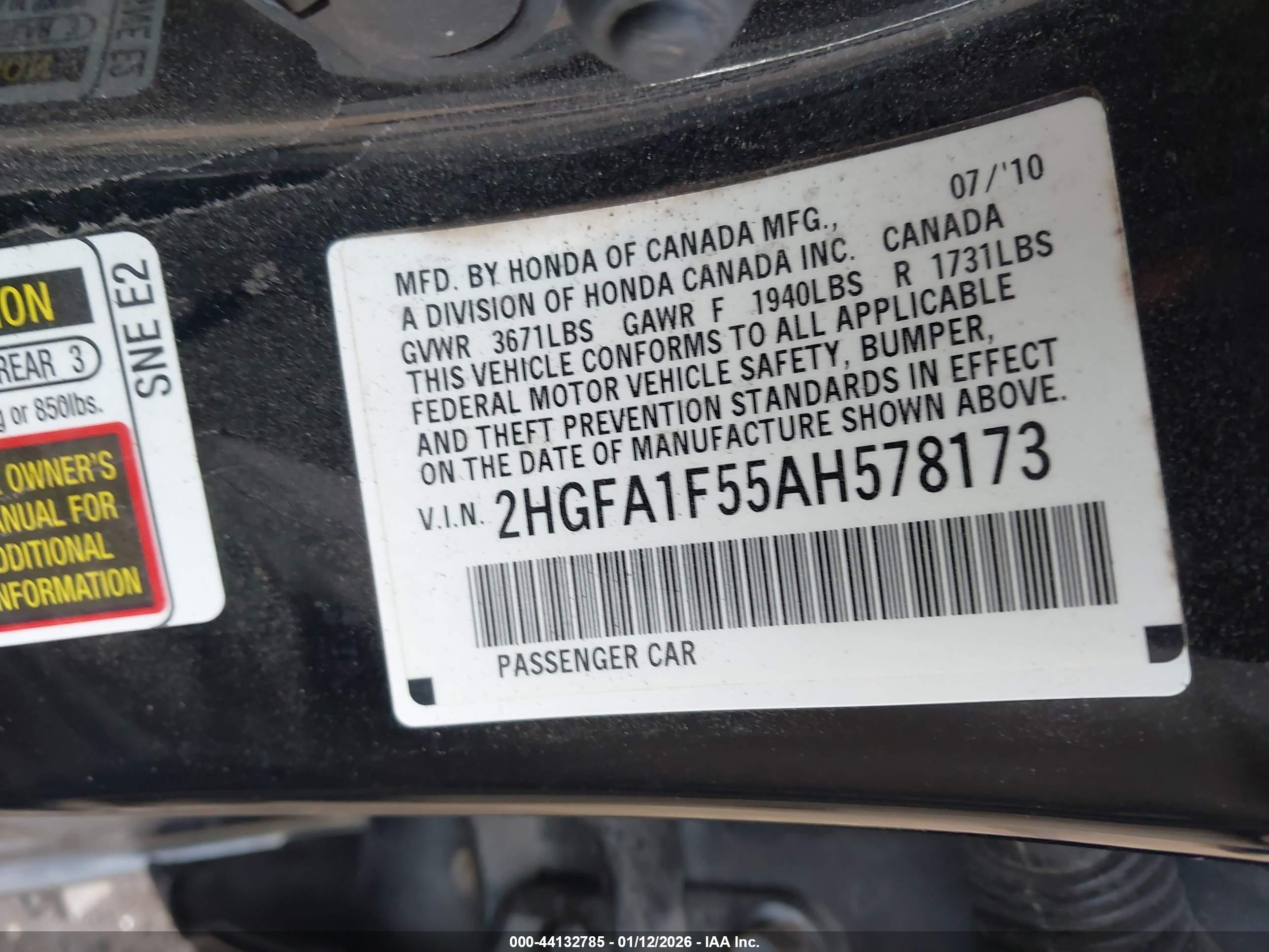 HONDA CIVIC image 9