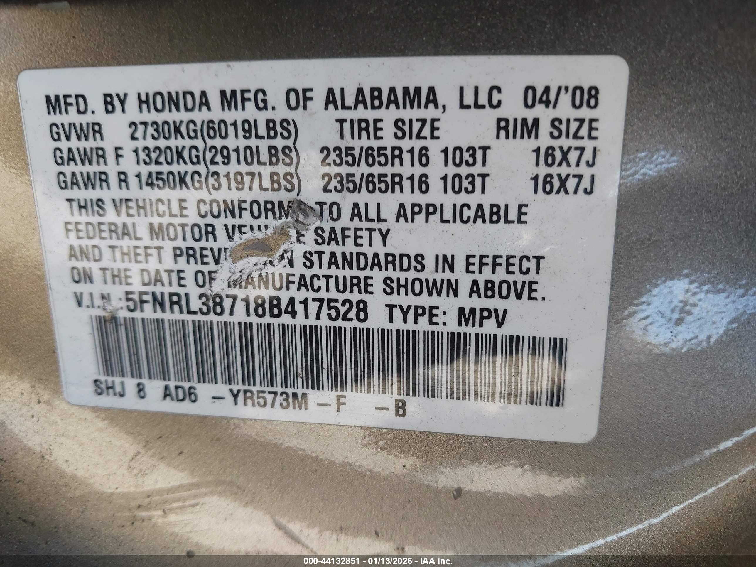 HONDA ODYSSEY image 9