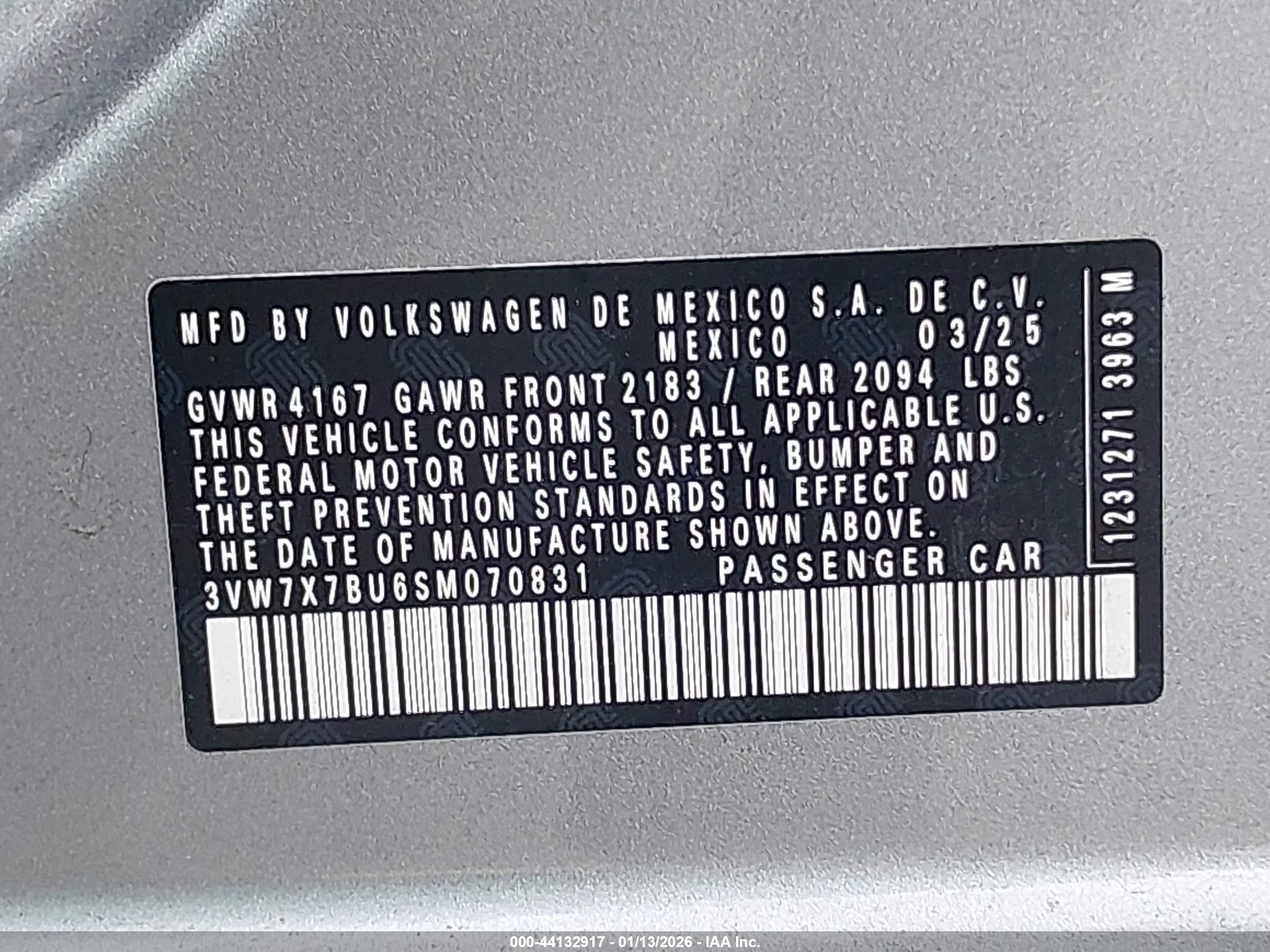 VOLKSWAGEN JETTA image 9