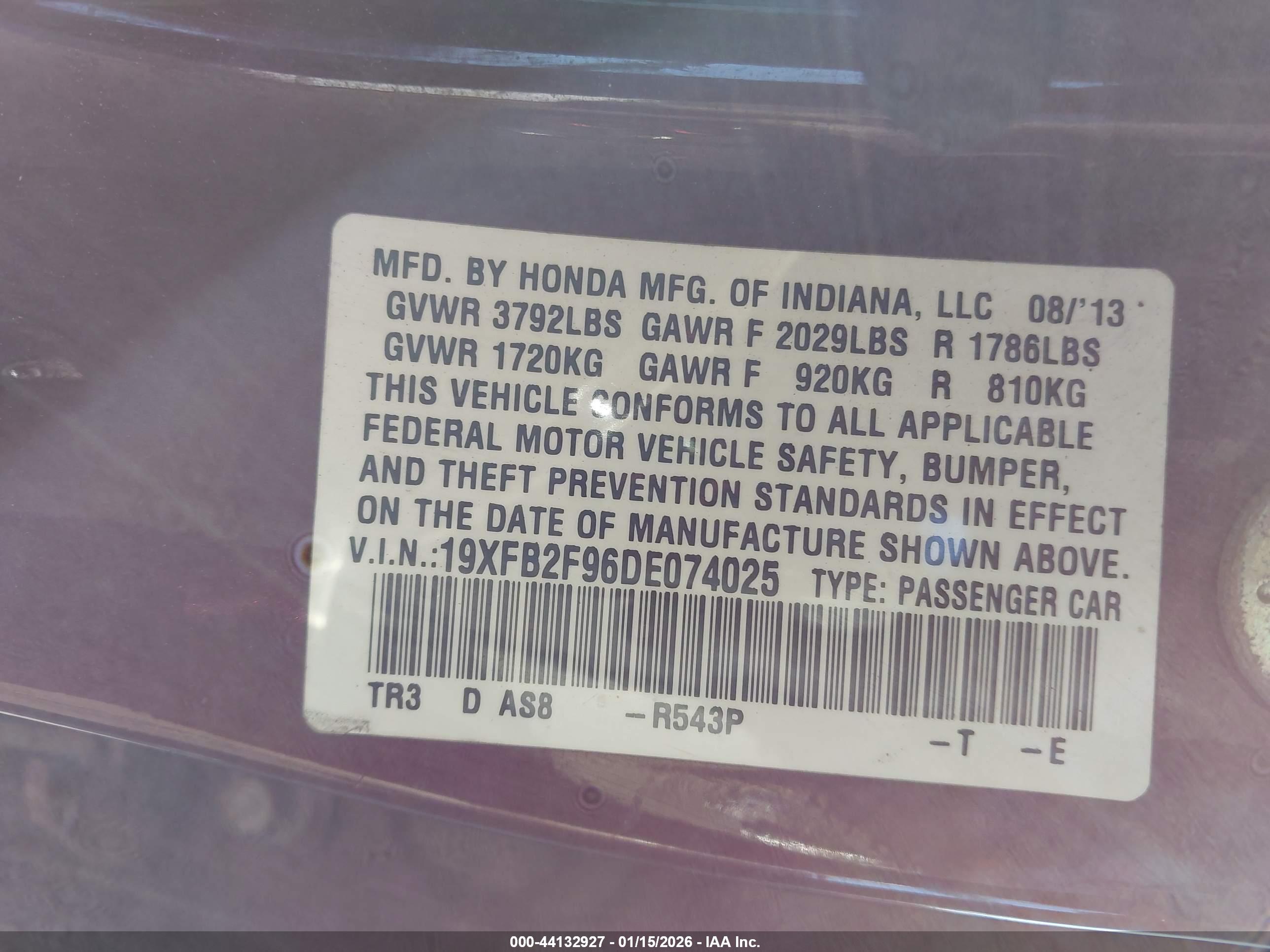 HONDA CIVIC image 9