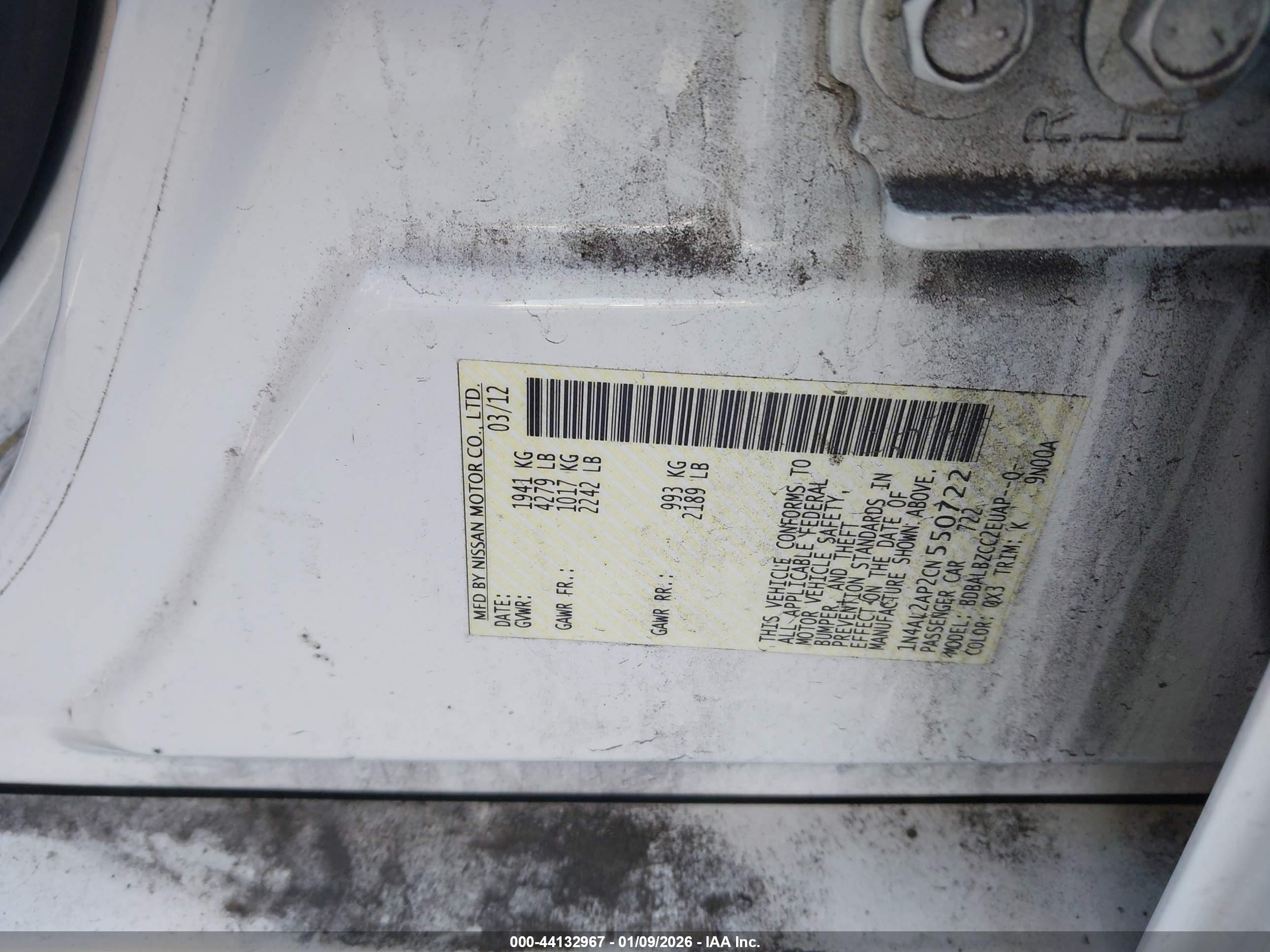NISSAN ALTIMA image 9