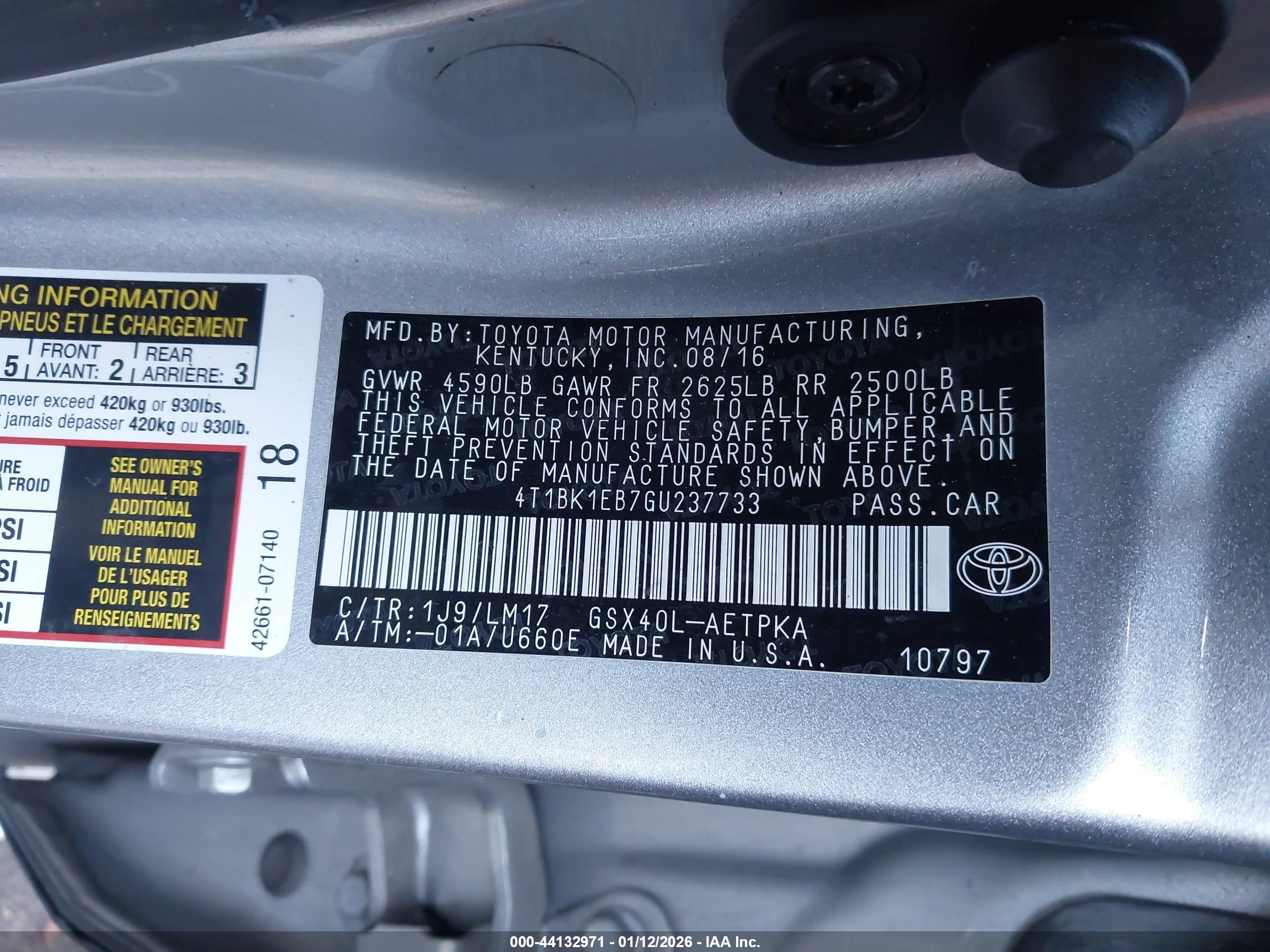 TOYOTA AVALON image 9