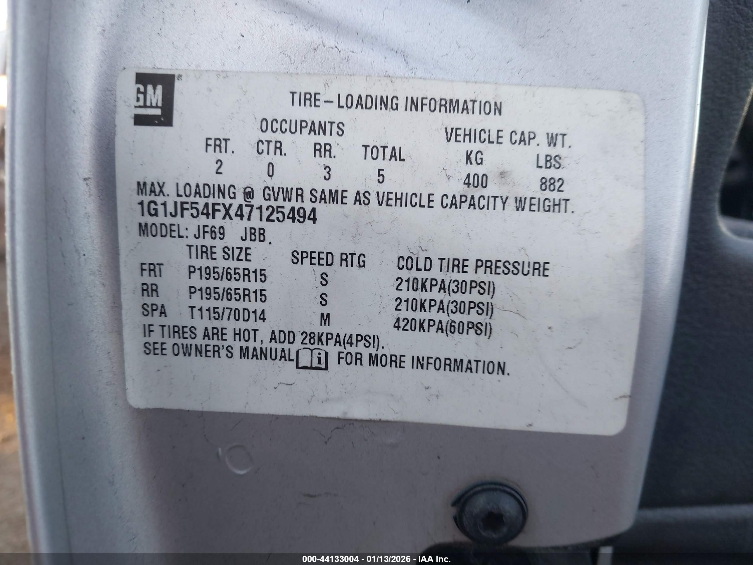 CHEVROLET CAVALIER image 9