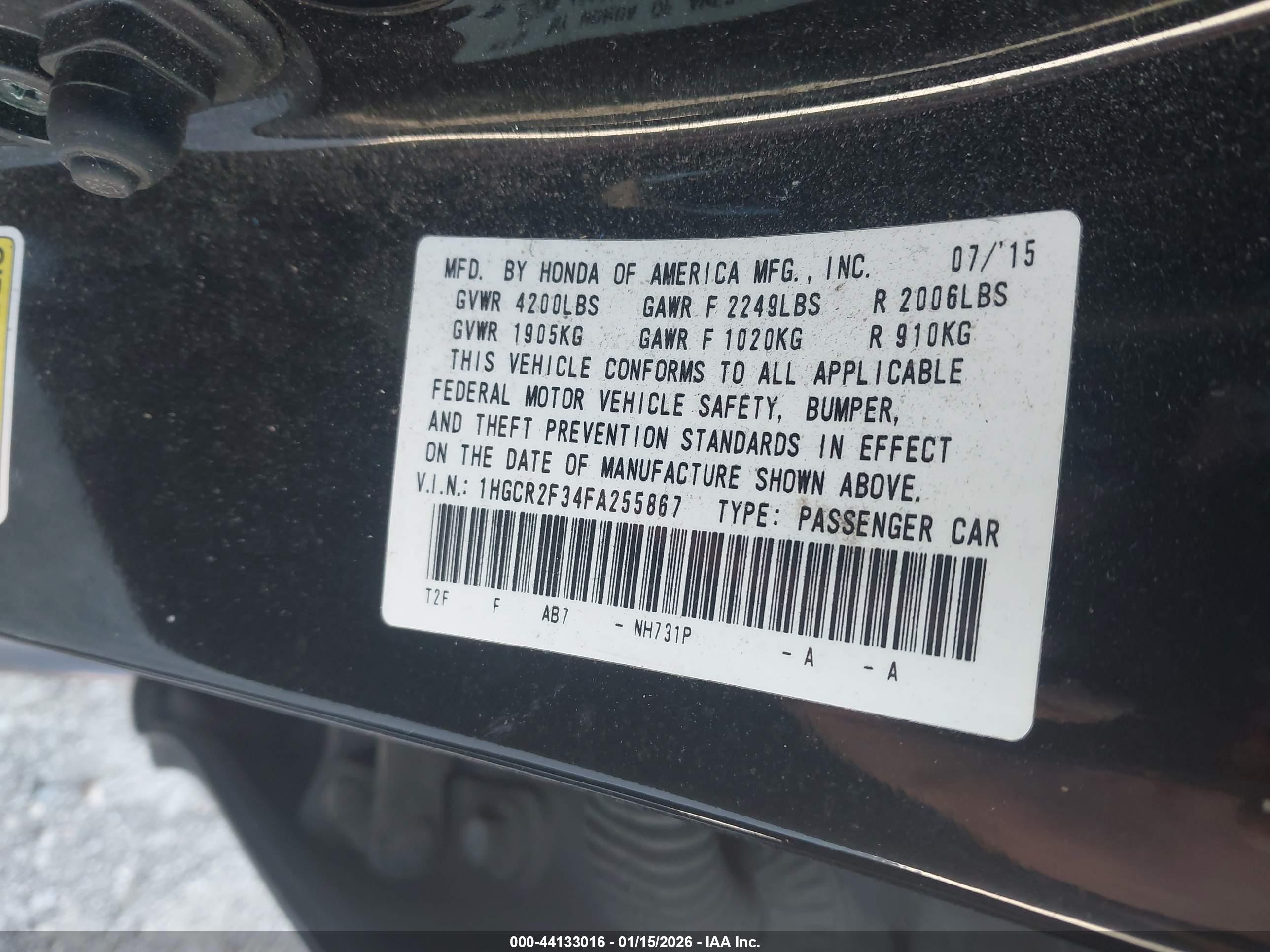 HONDA ACCORD image 9