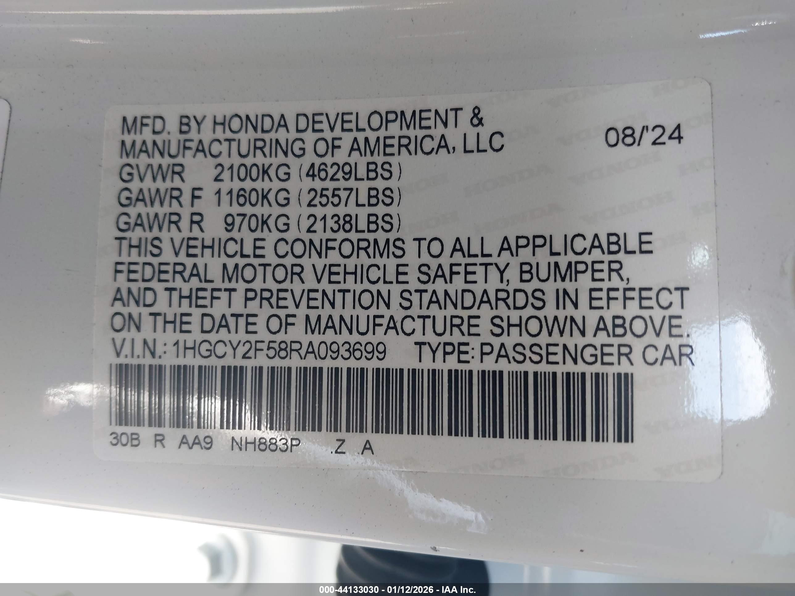 HONDA ACCORD image 9