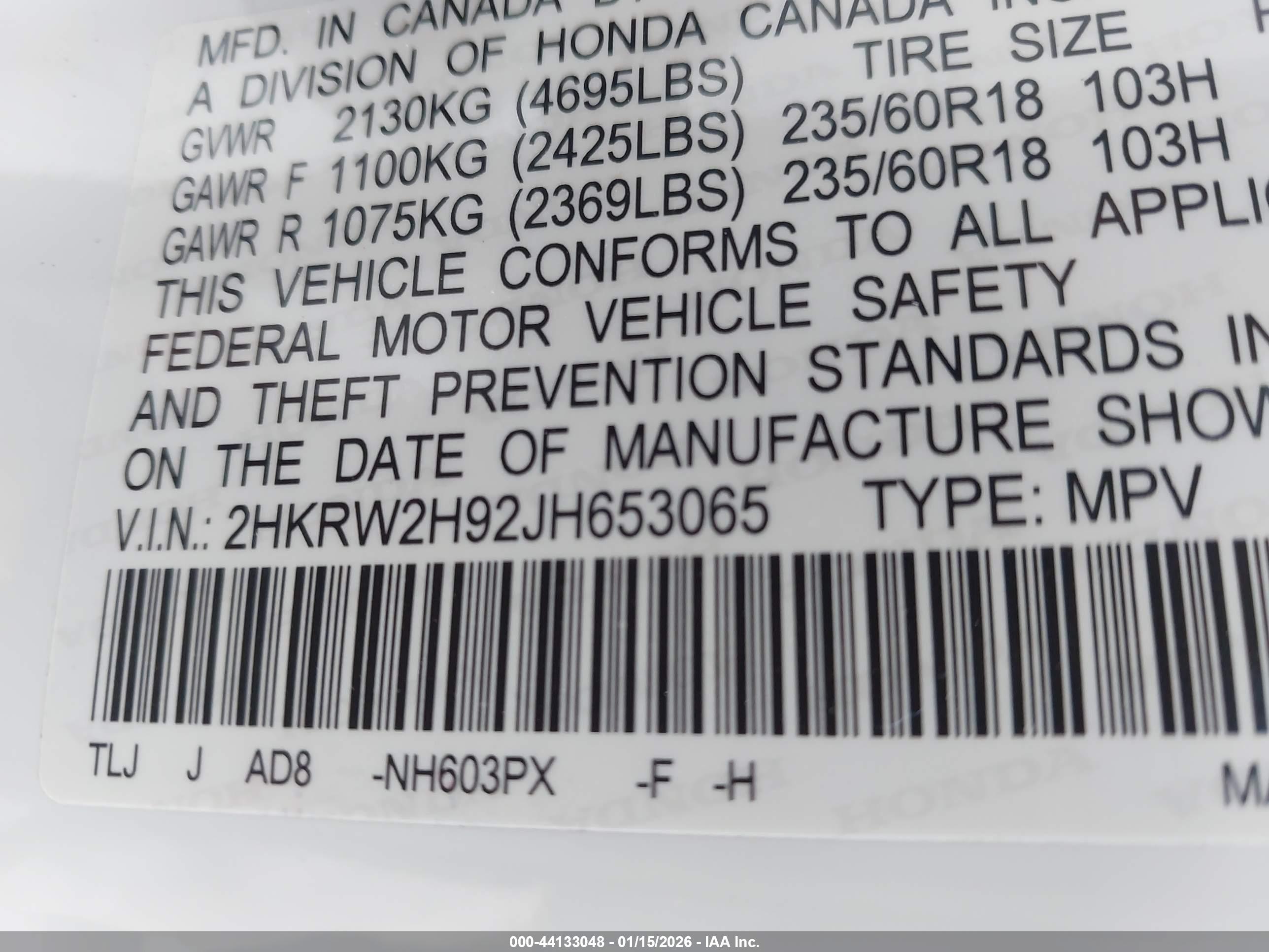 HONDA CR-V image 9