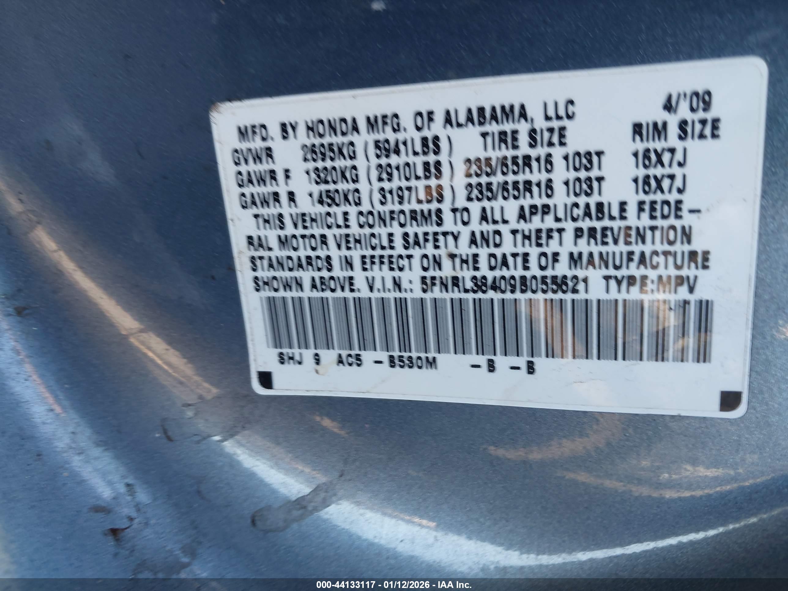 HONDA ODYSSEY image 9