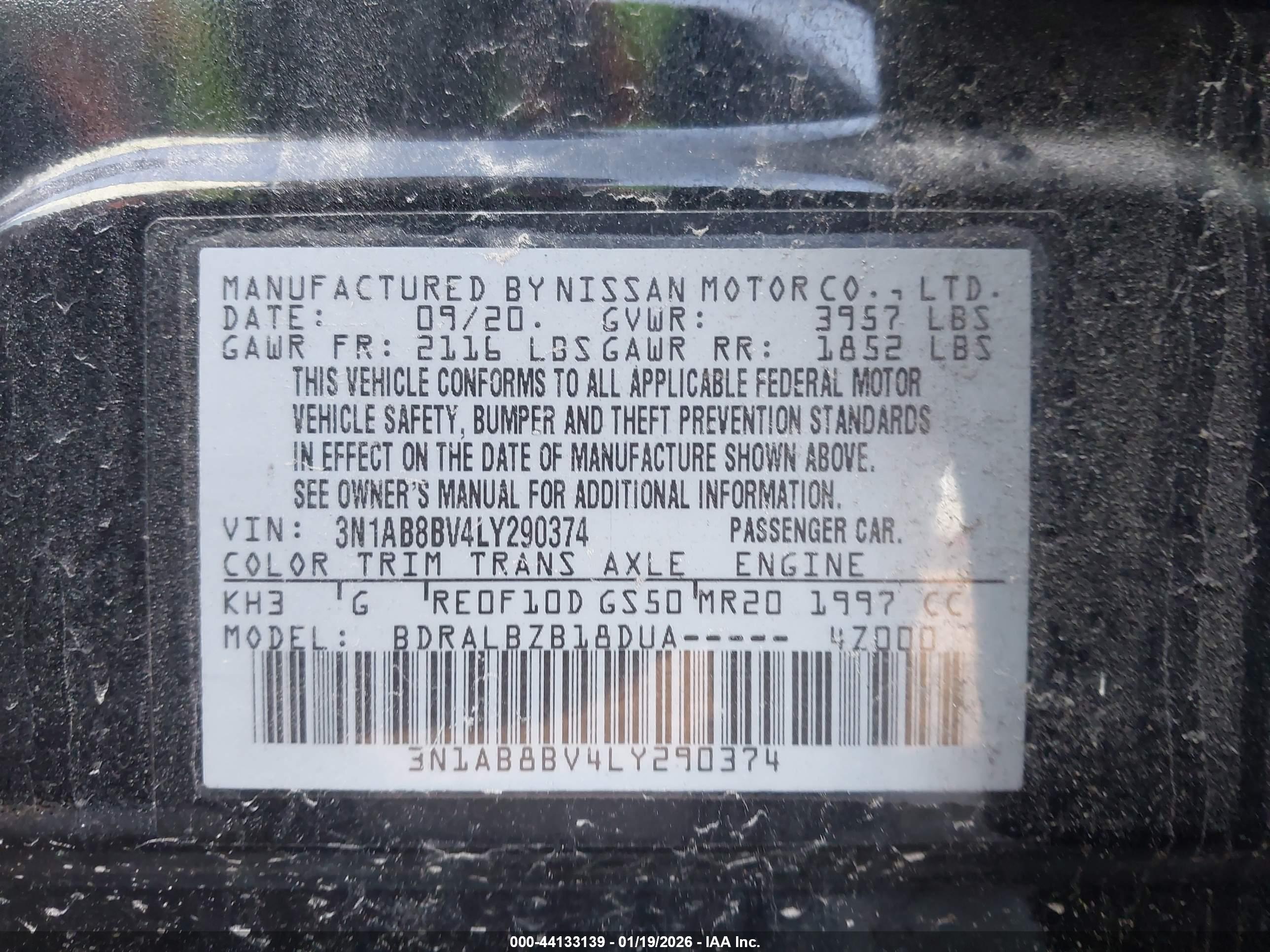 NISSAN SENTRA image 9