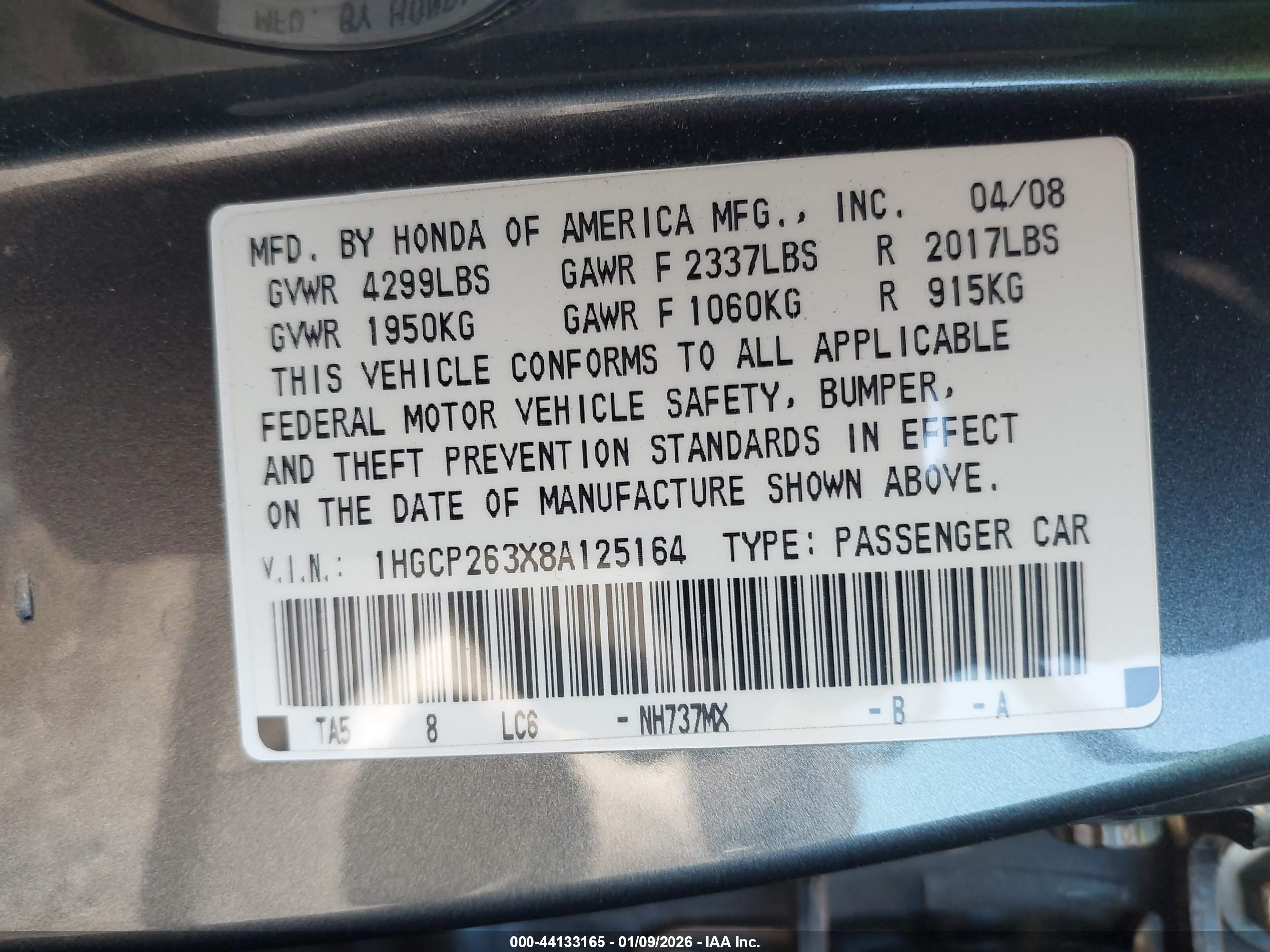 HONDA ACCORD image 9