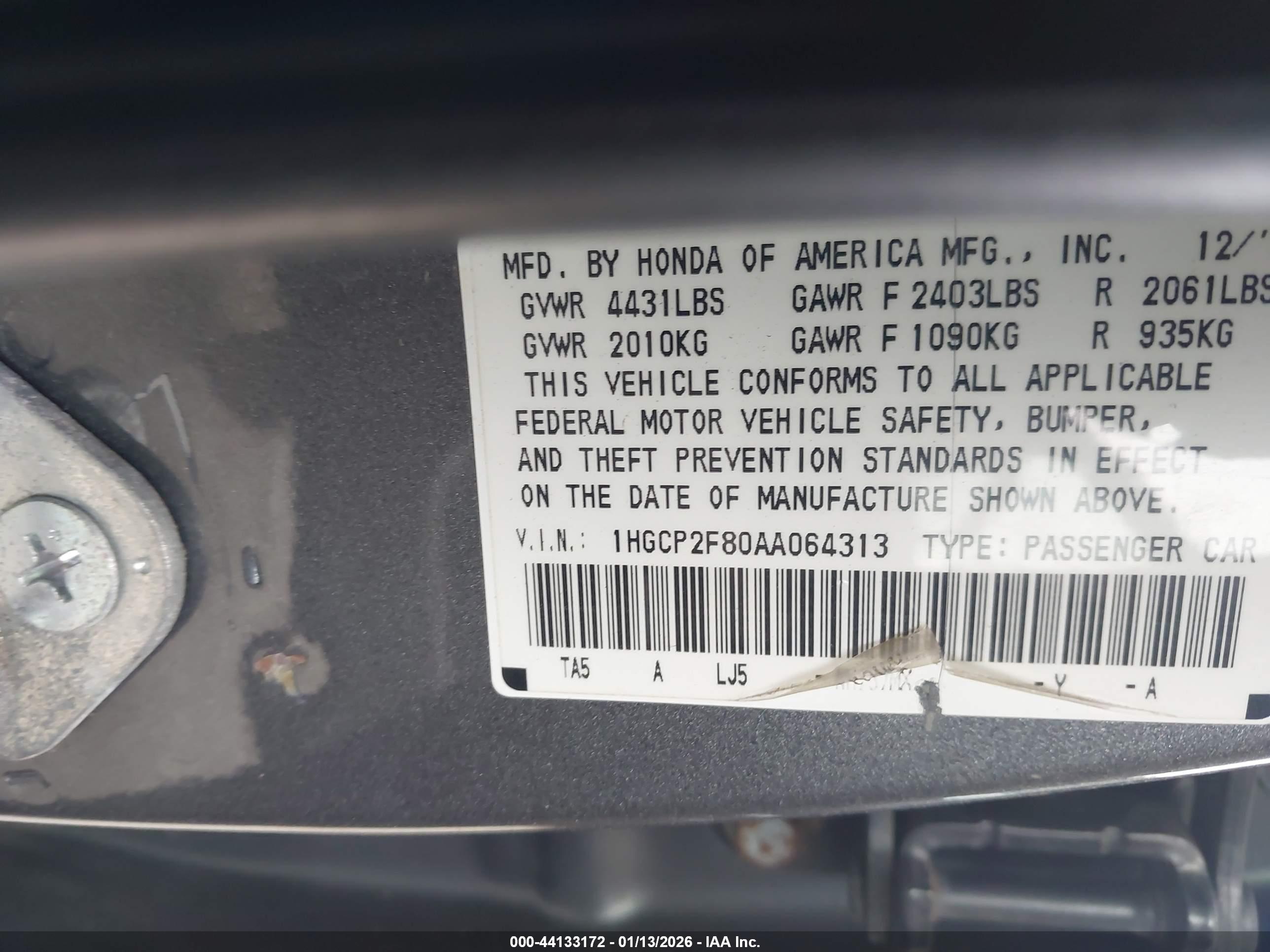 HONDA ACCORD image 9