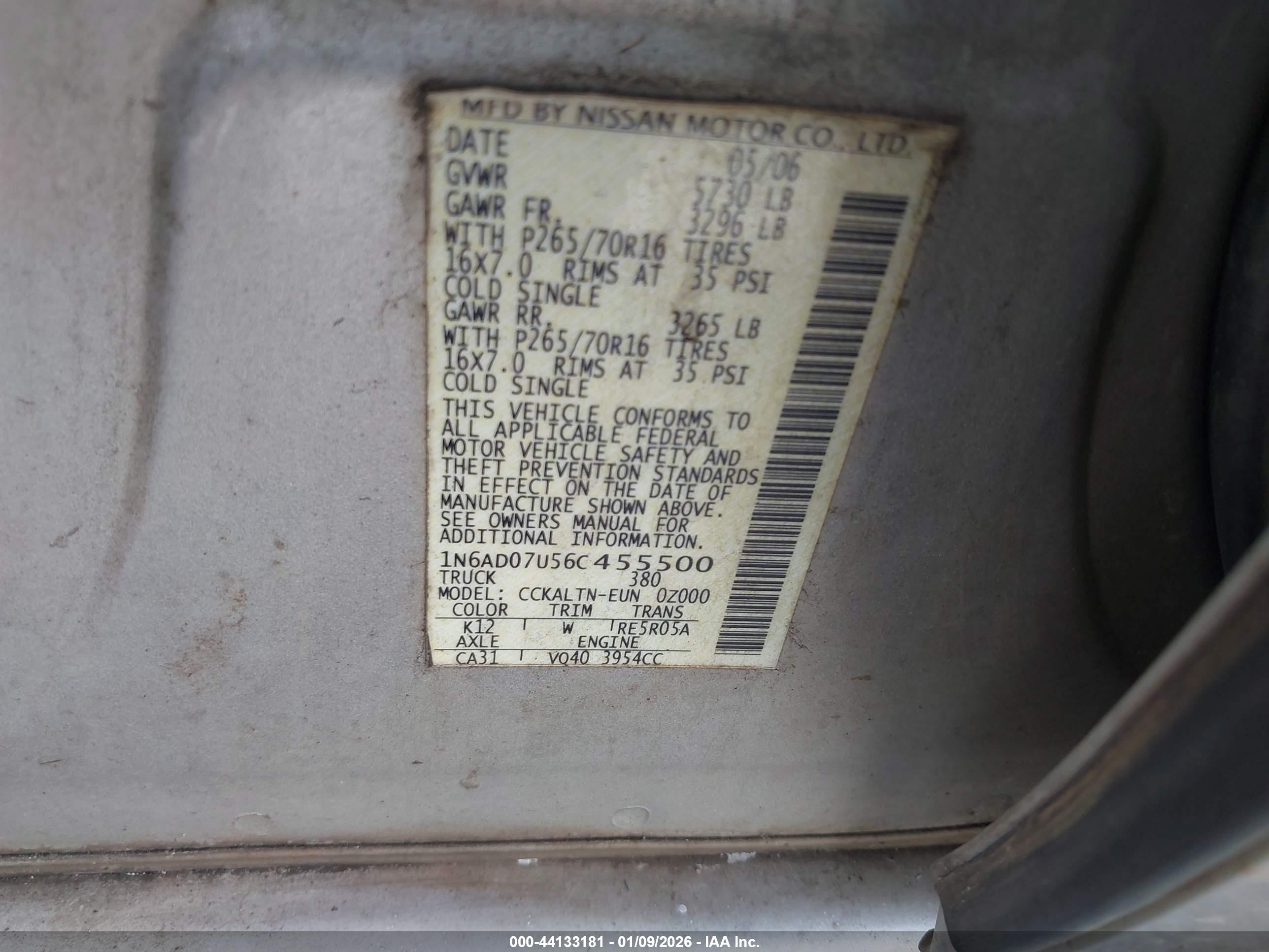 NISSAN FRONTIER image 9