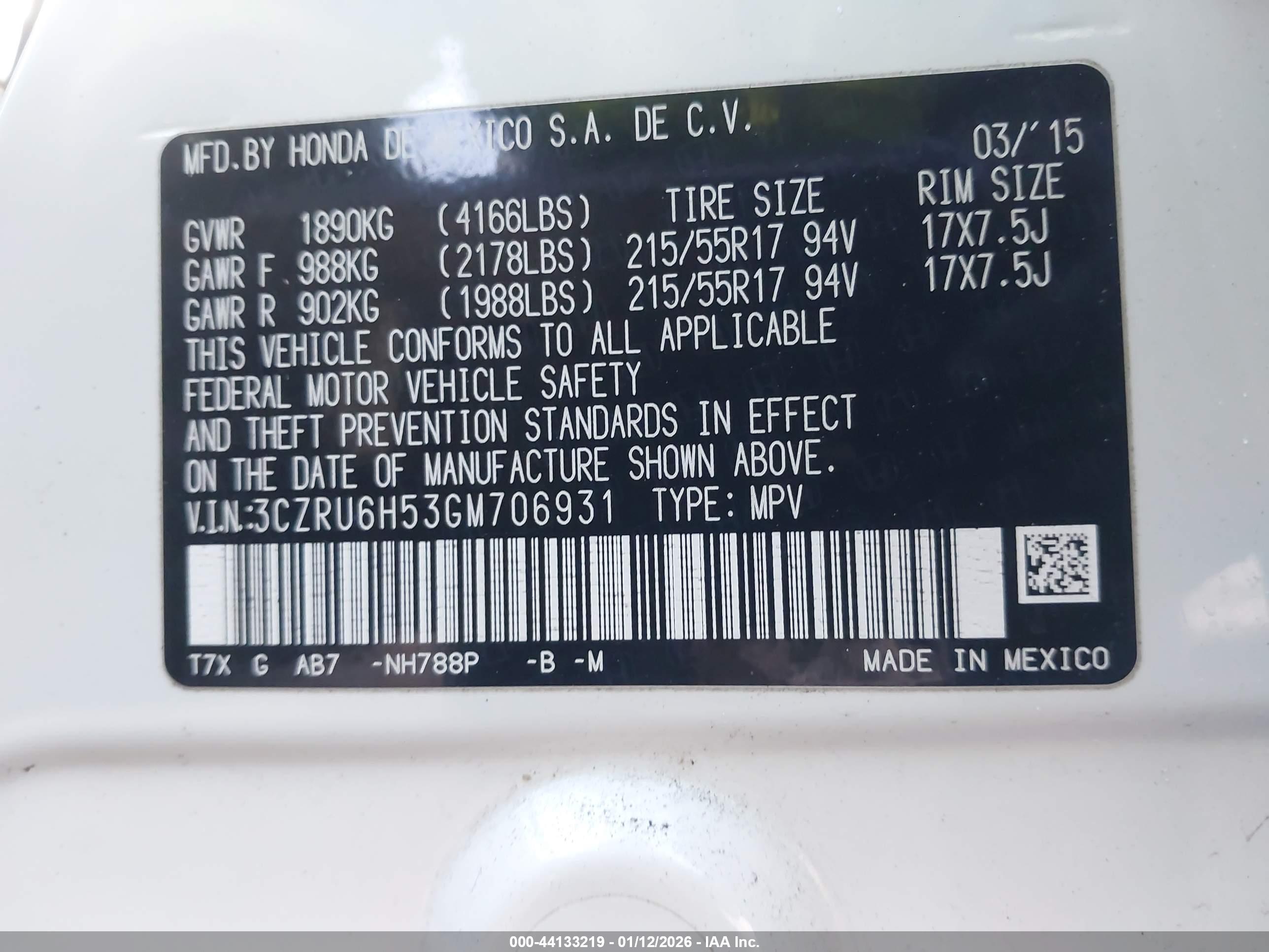 HONDA HR-V image 9