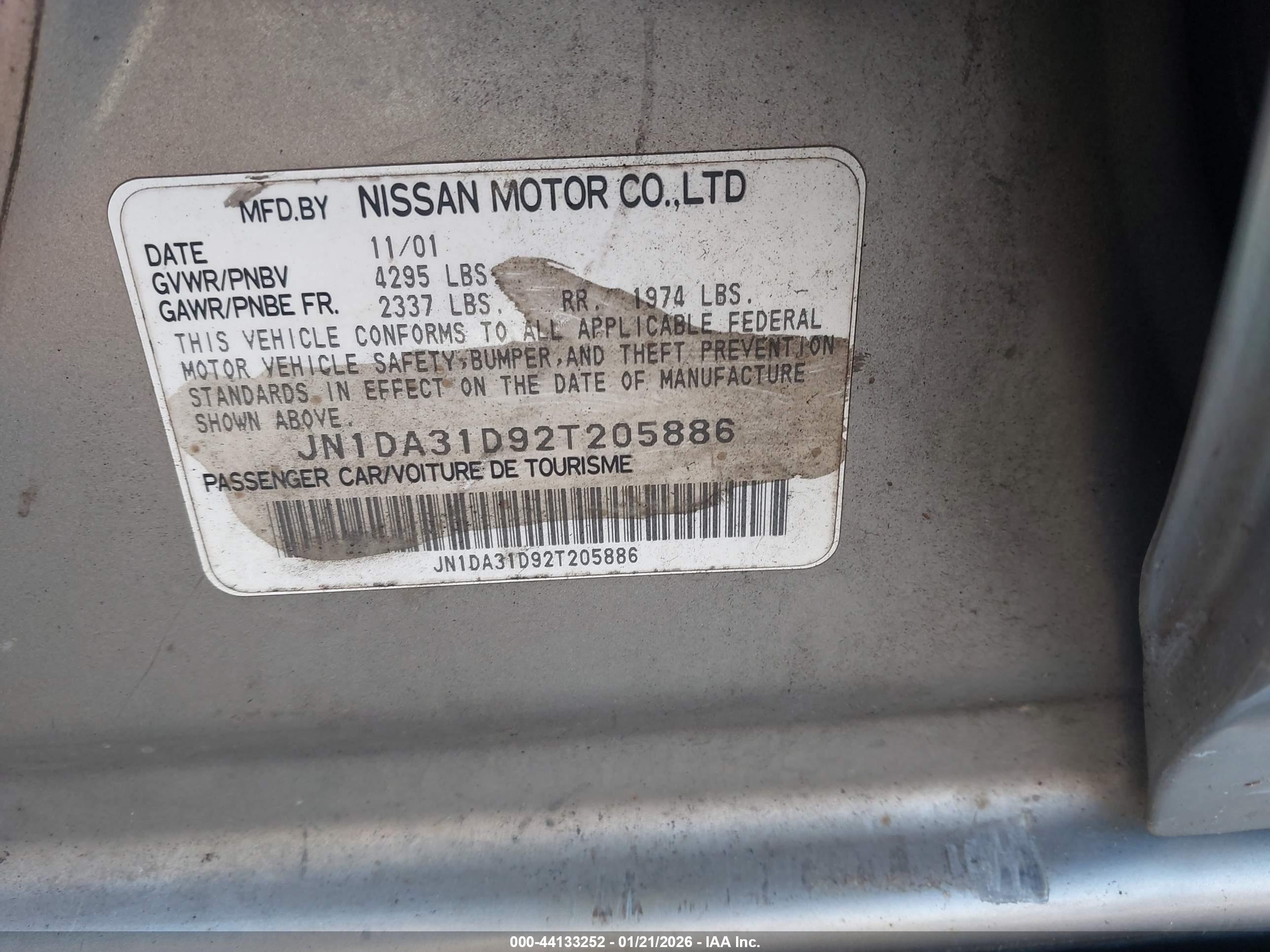 NISSAN MAXIMA image 9
