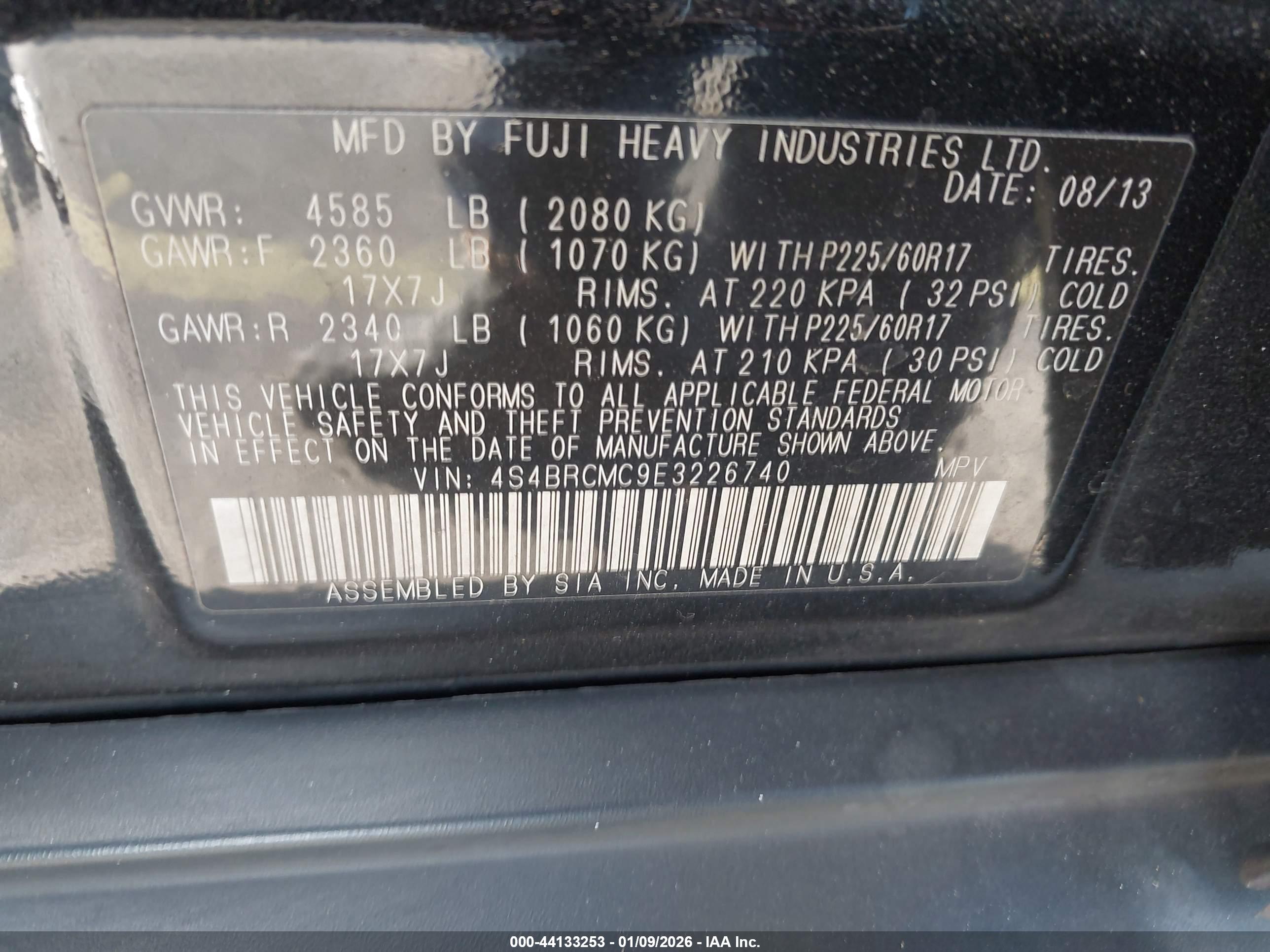 SUBARU OUTBACK image 9