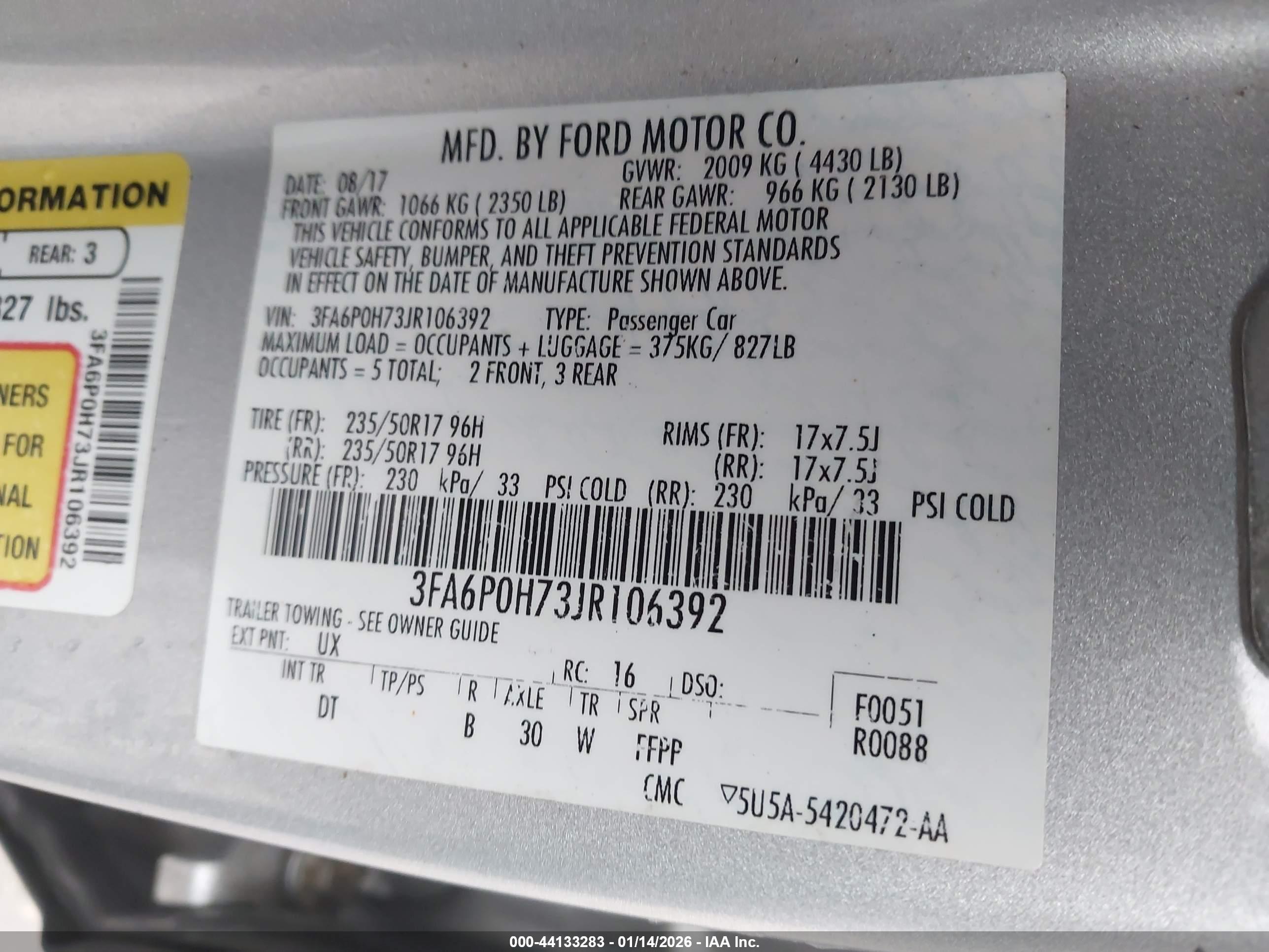 FORD FUSION image 9