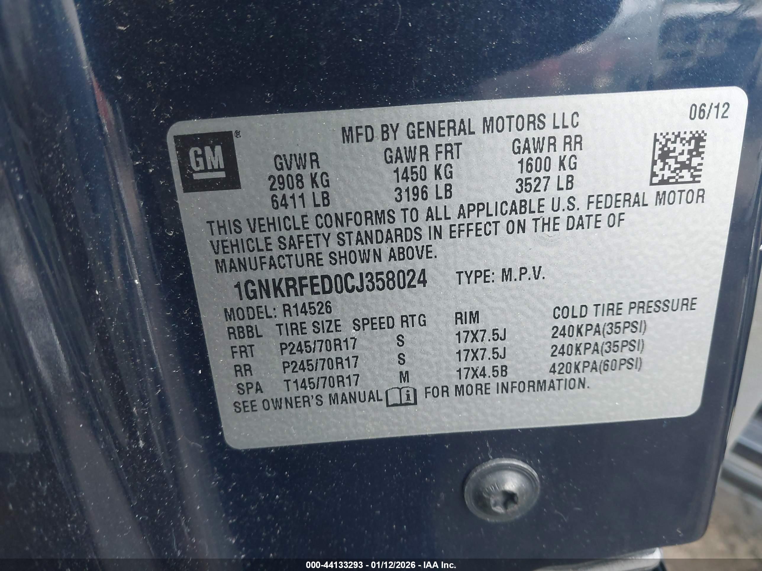 CHEVROLET TRAVERSE image 9