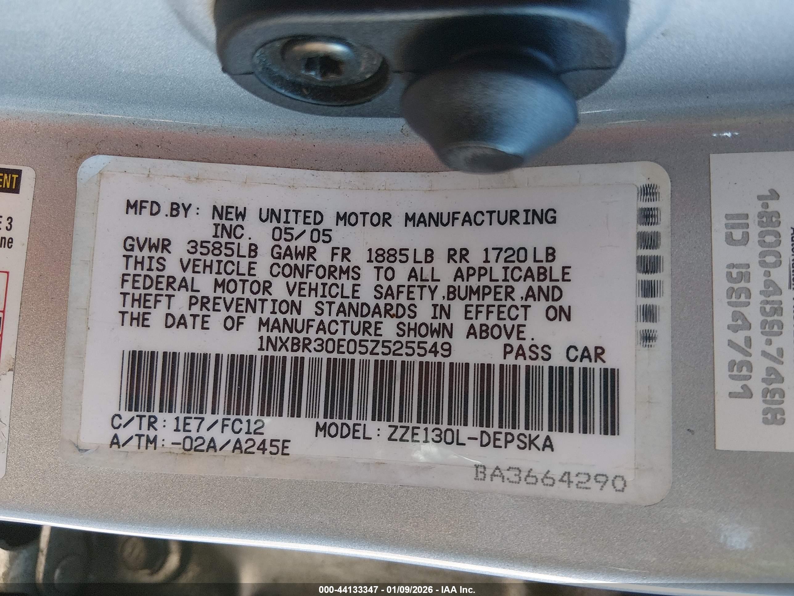 TOYOTA COROLLA image 9