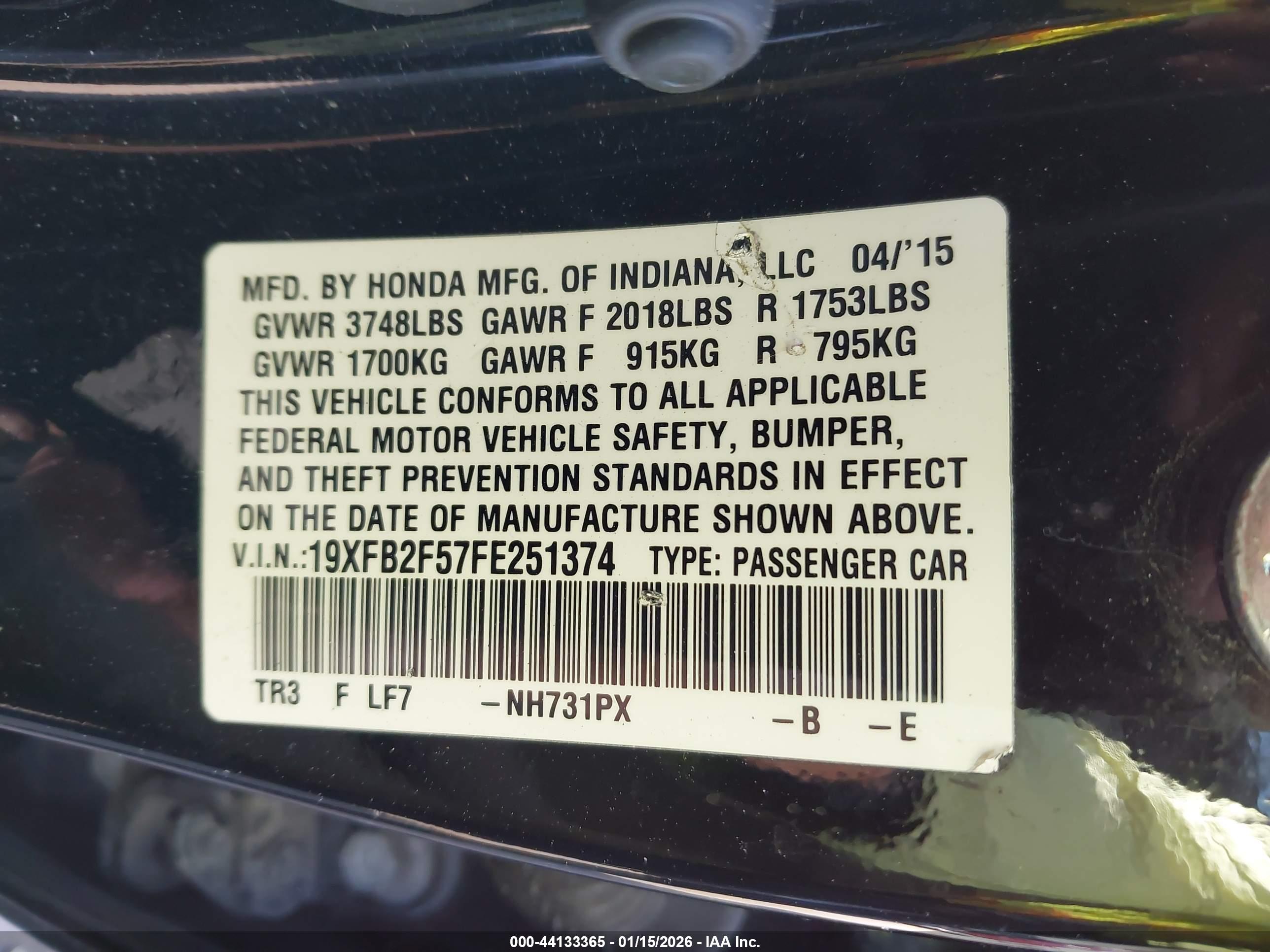 HONDA CIVIC image 9