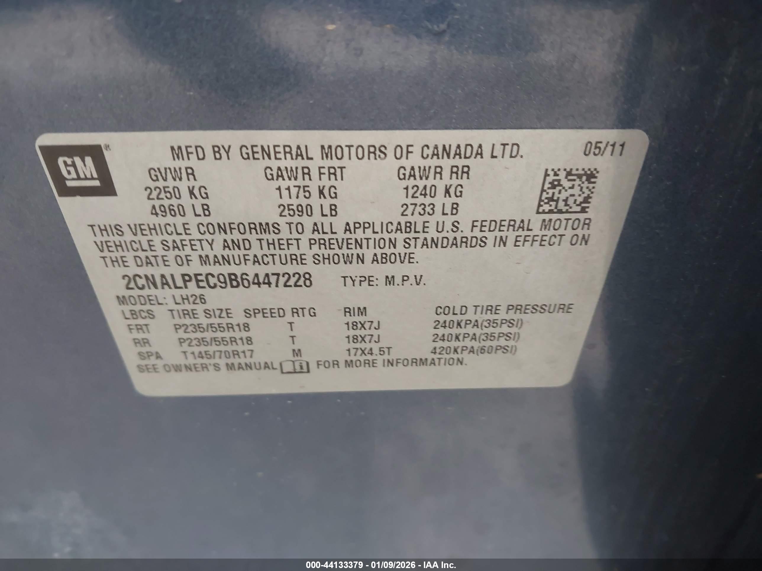 CHEVROLET EQUINOX image 9