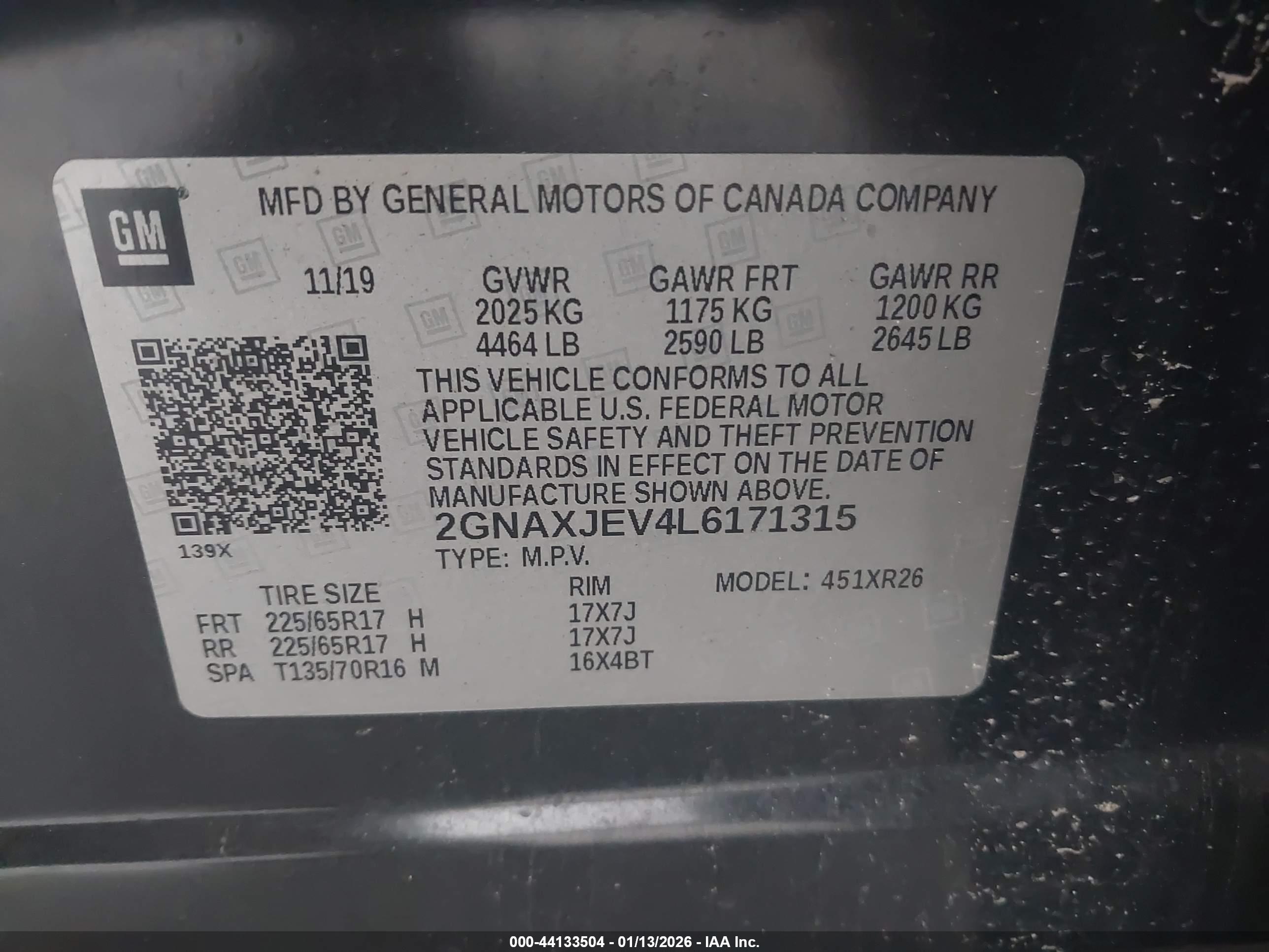 CHEVROLET EQUINOX image 9