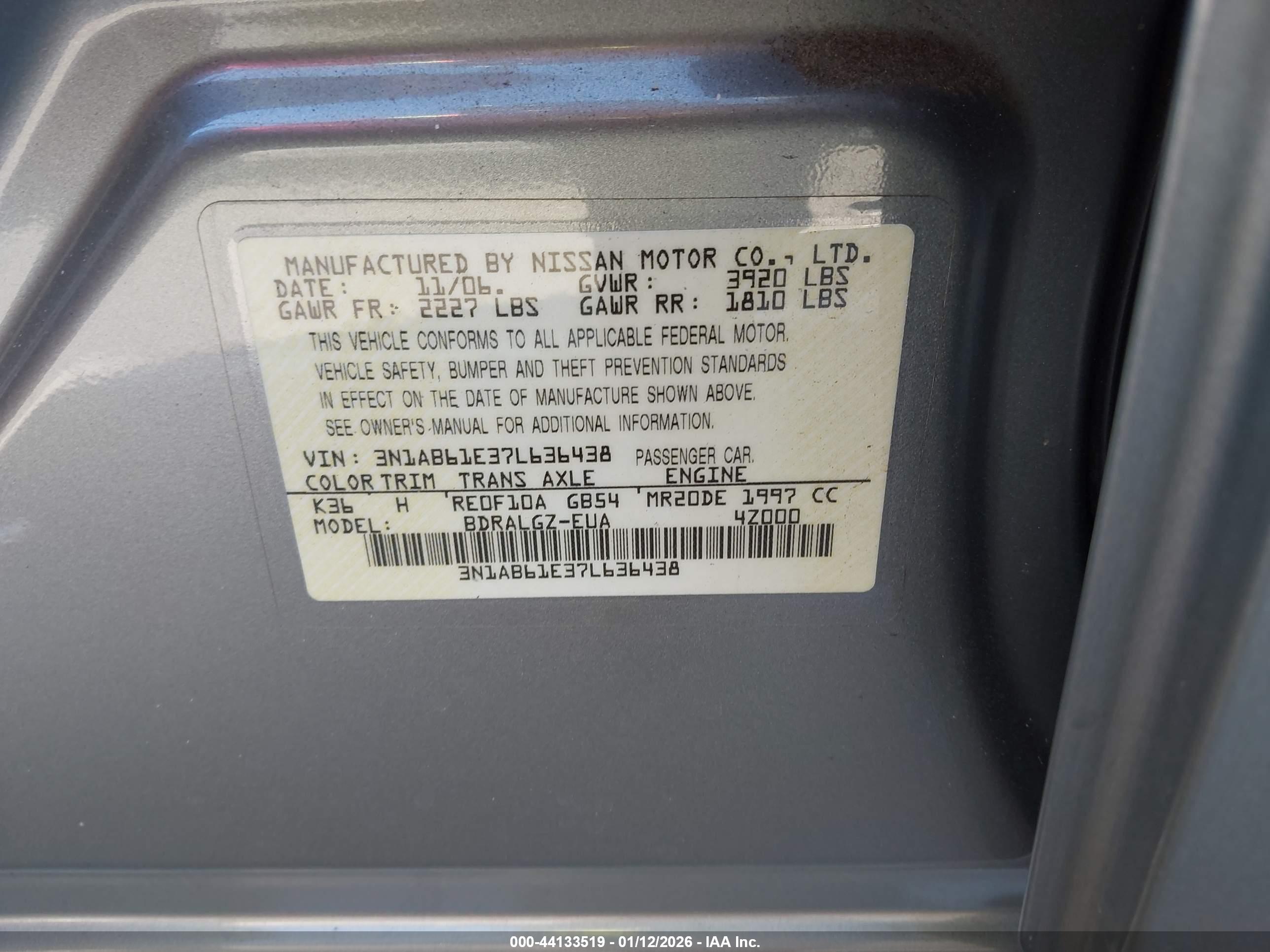 NISSAN SENTRA image 9