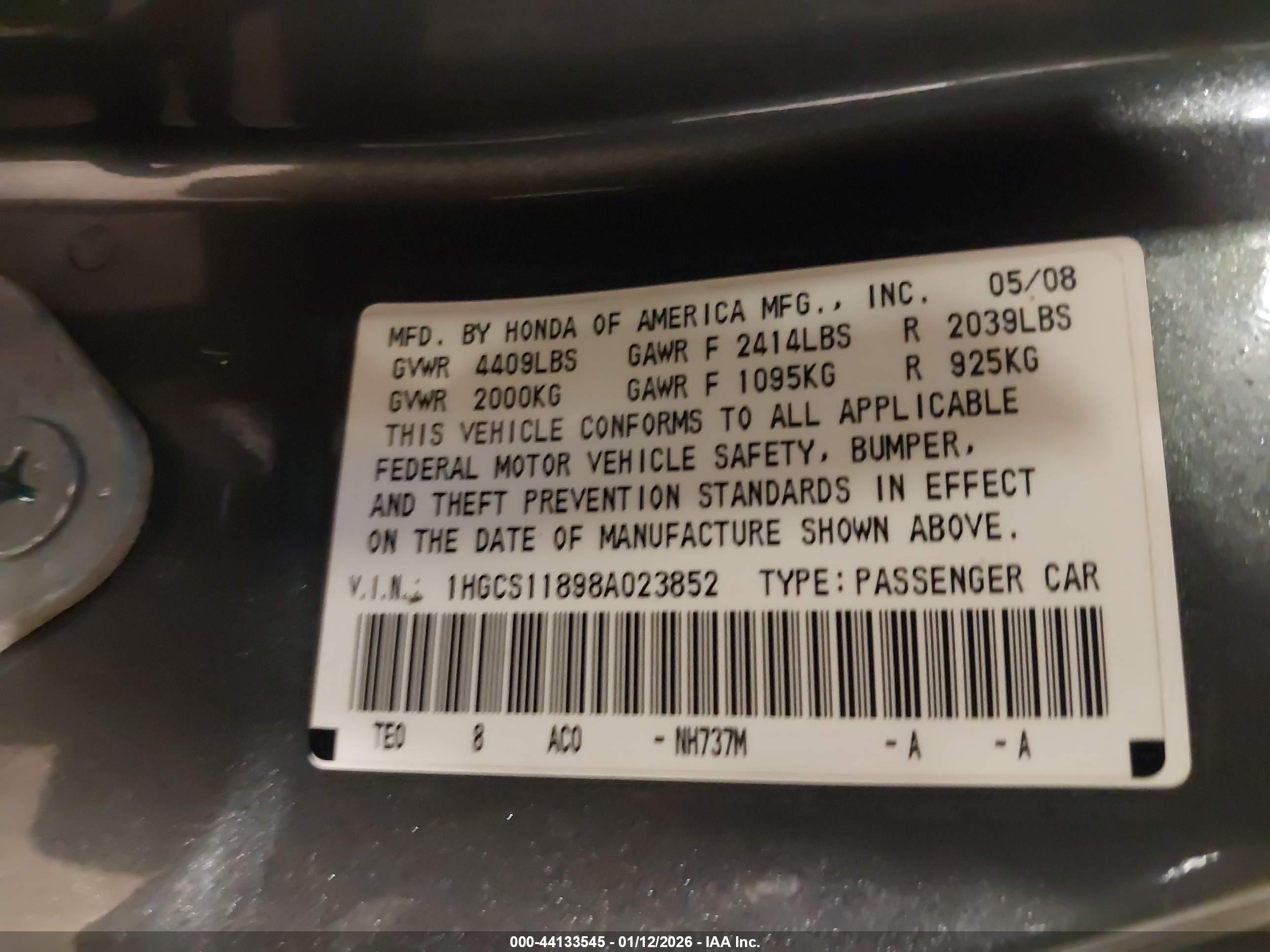 HONDA ACCORD image 9