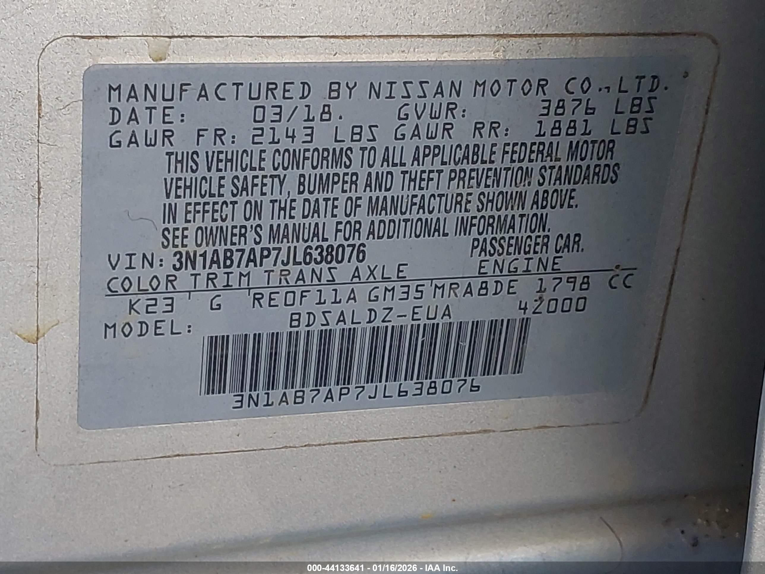 NISSAN SENTRA image 9