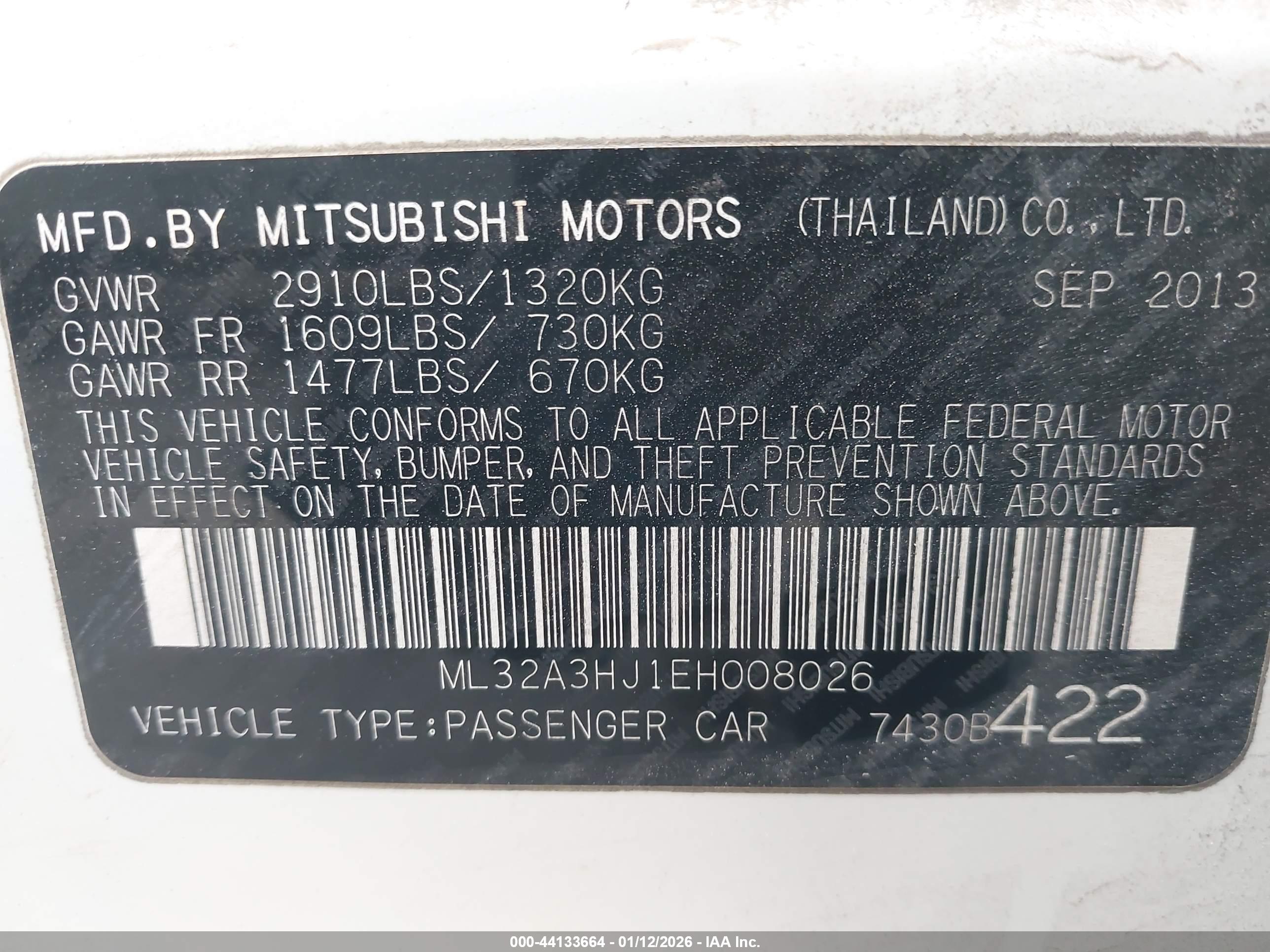 MITSUBISHI MIRAGE image 9