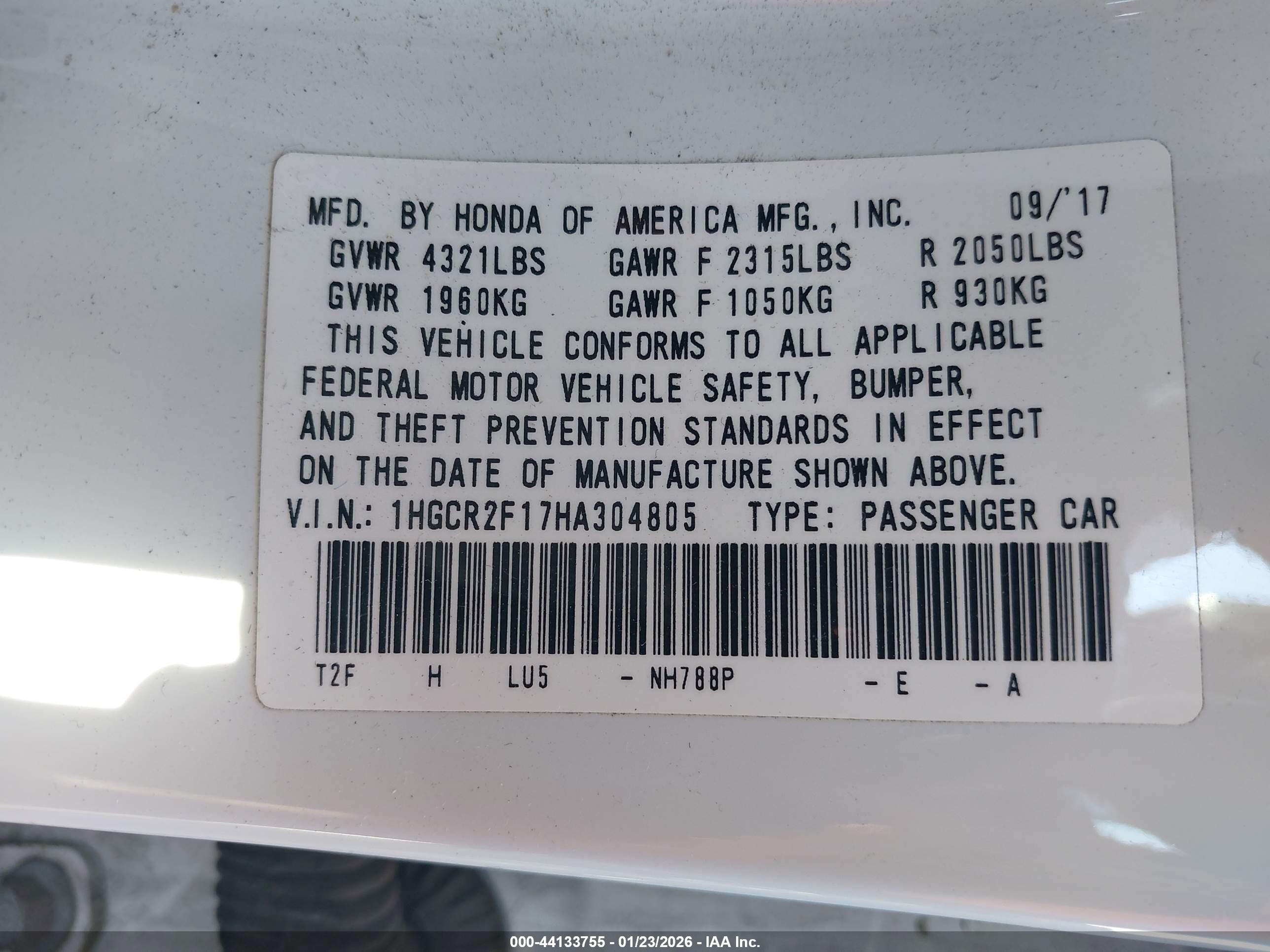 HONDA ACCORD image 9