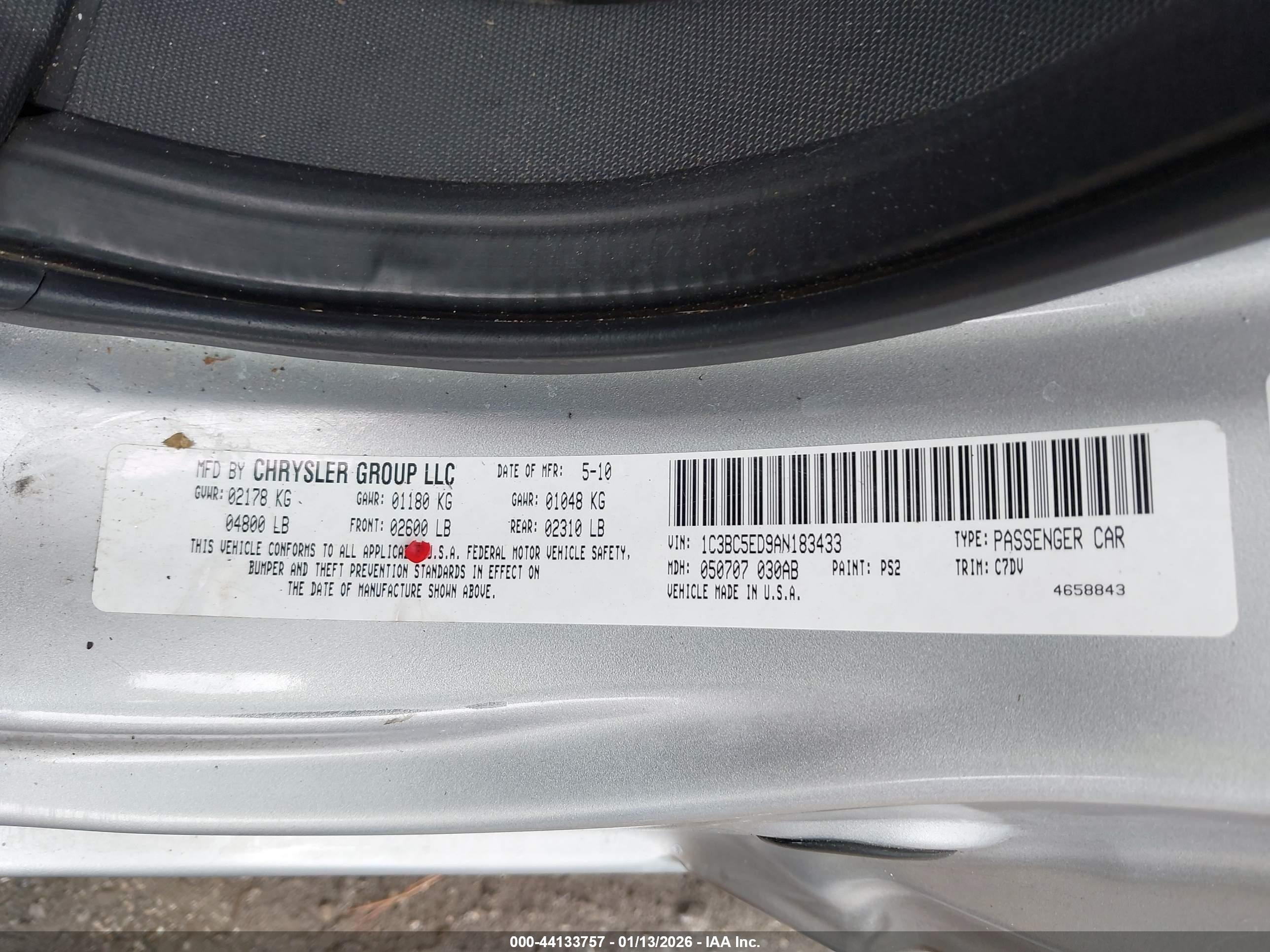 CHRYSLER SEBRING image 9