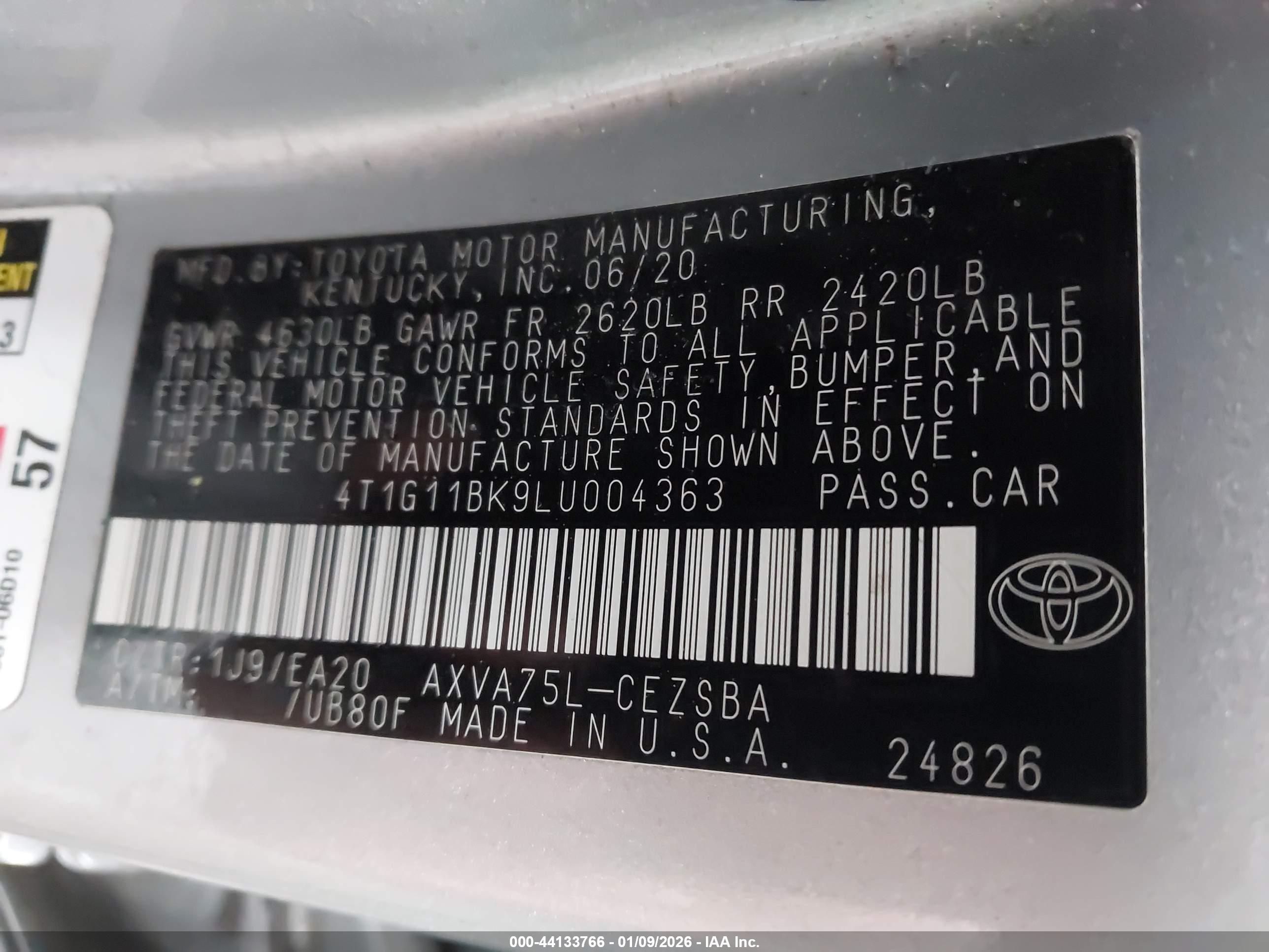 TOYOTA CAMRY image 9