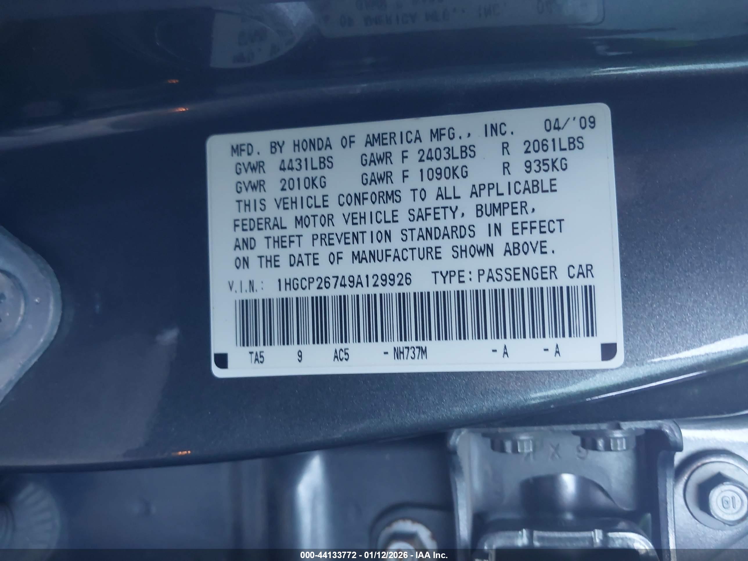 HONDA ACCORD image 9