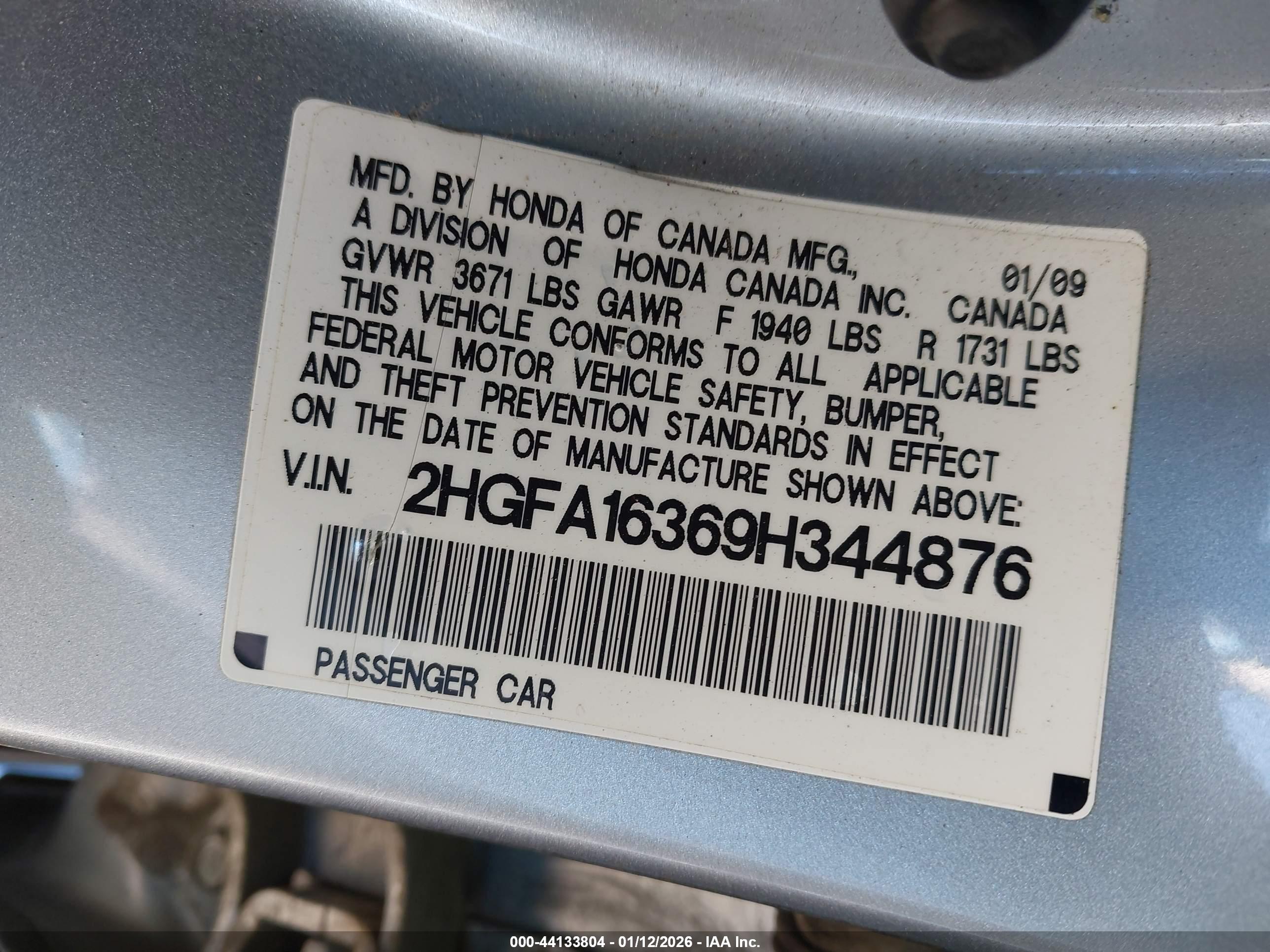 HONDA CIVIC image 9