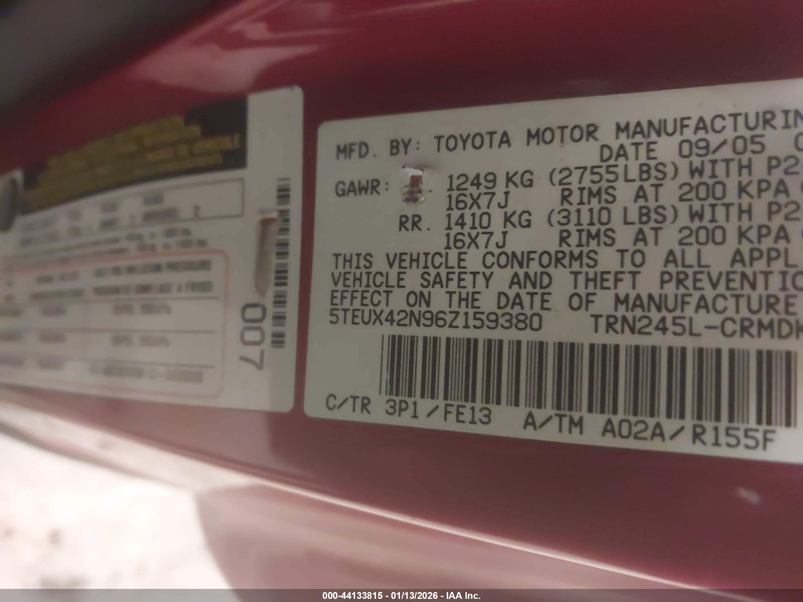 TOYOTA TACOMA image 9