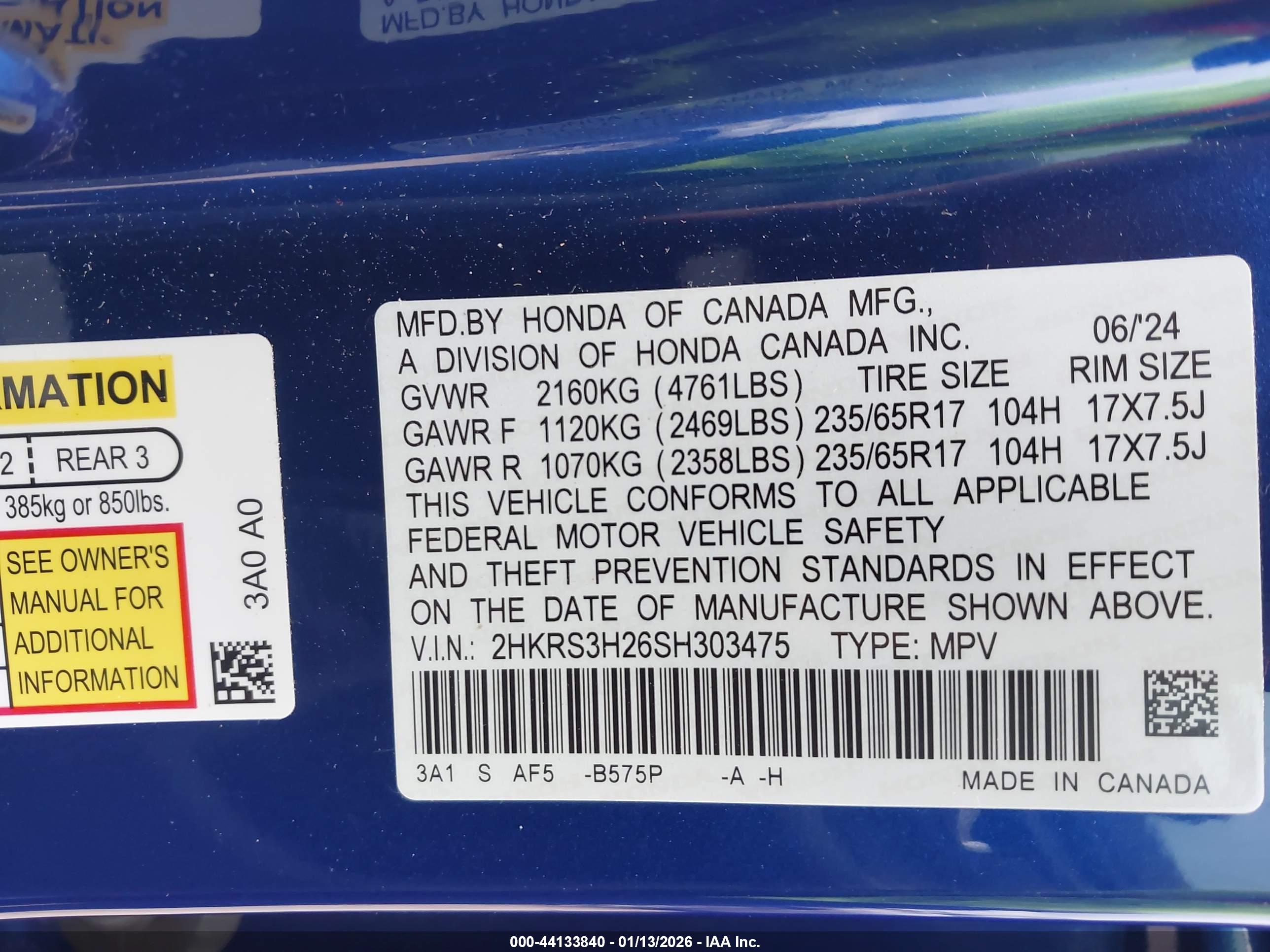 HONDA CR-V image 9