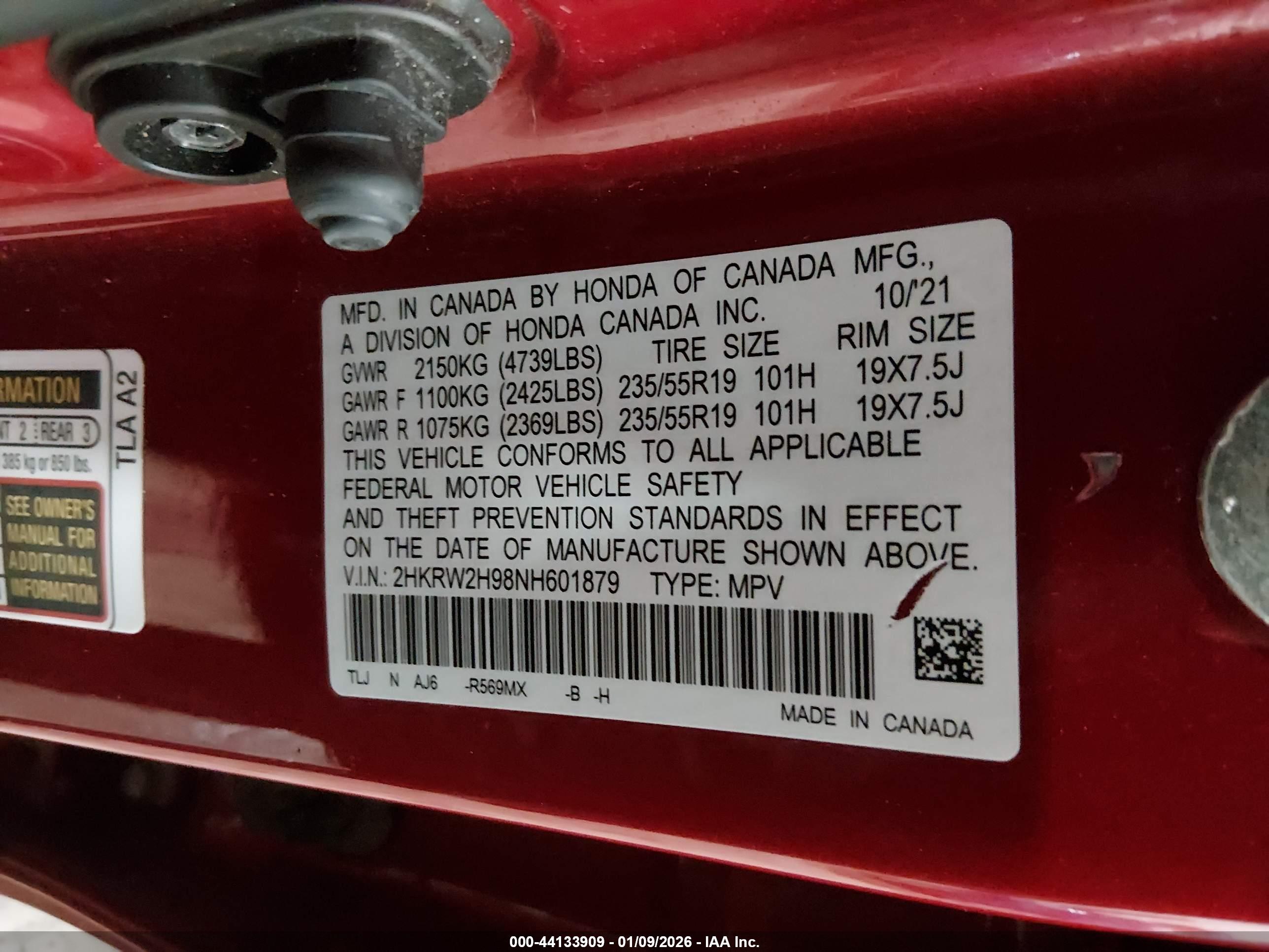 HONDA CR-V image 9