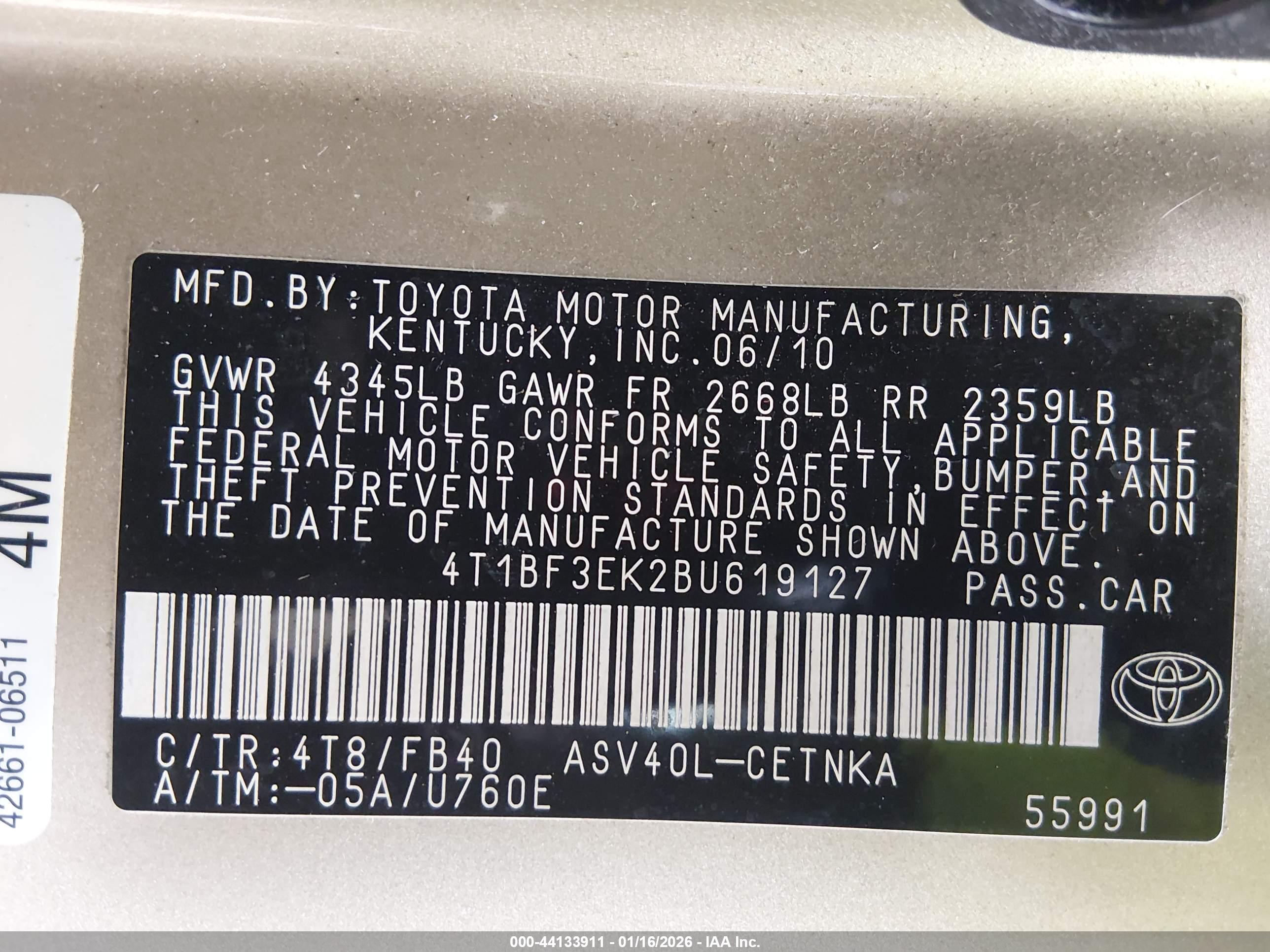 TOYOTA CAMRY image 9