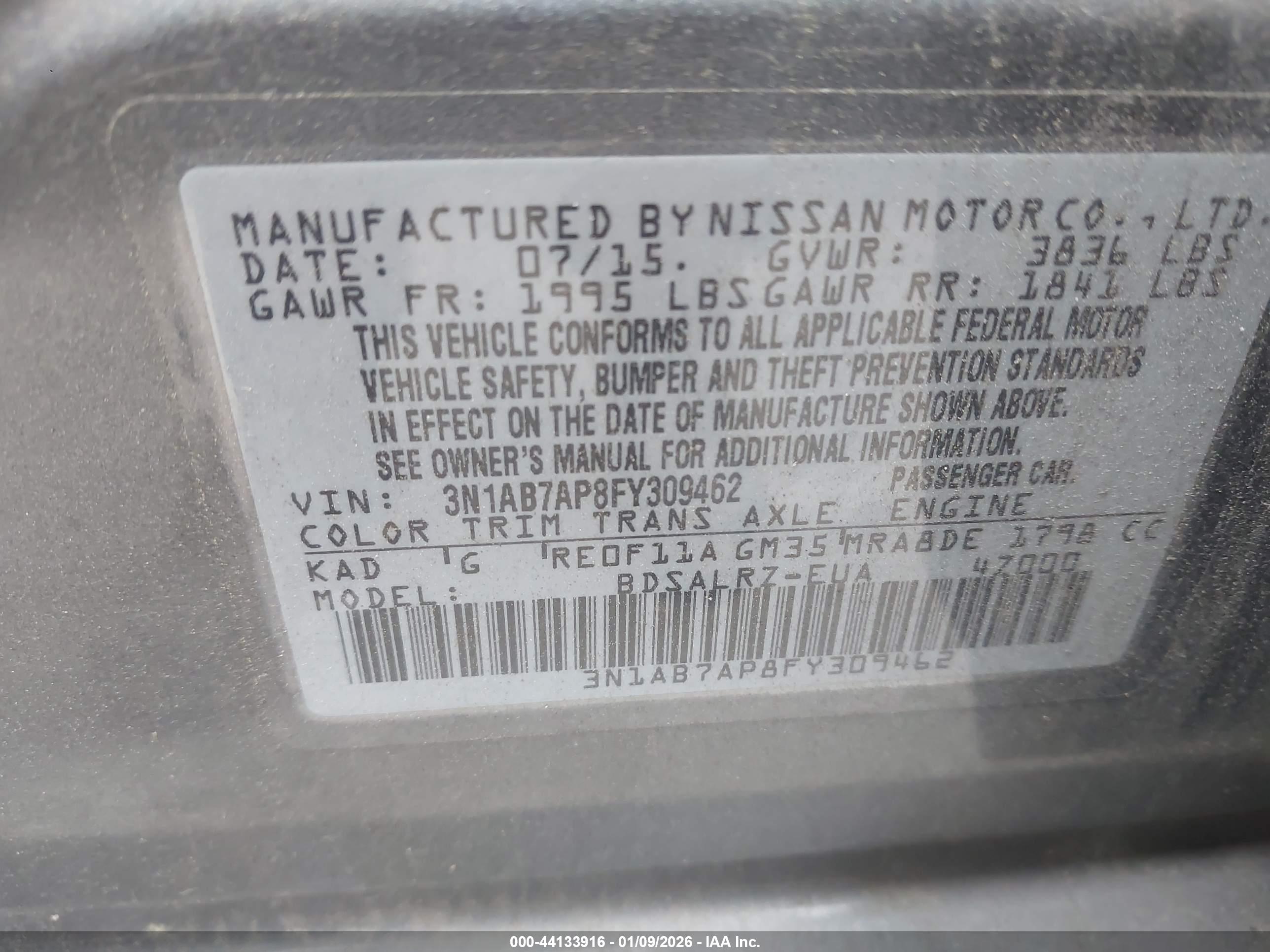 NISSAN SENTRA image 9