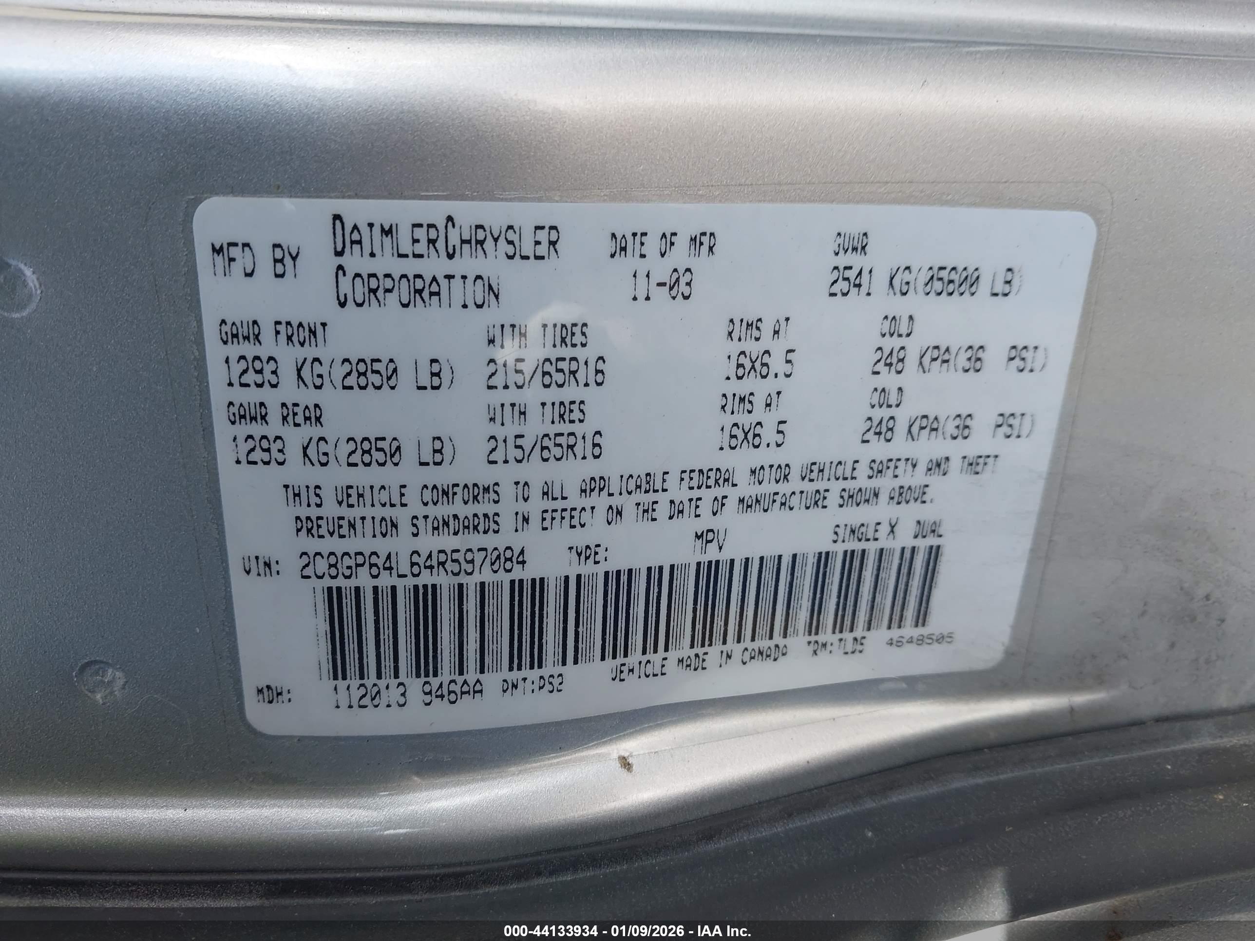 CHRYSLER TOWN image 9