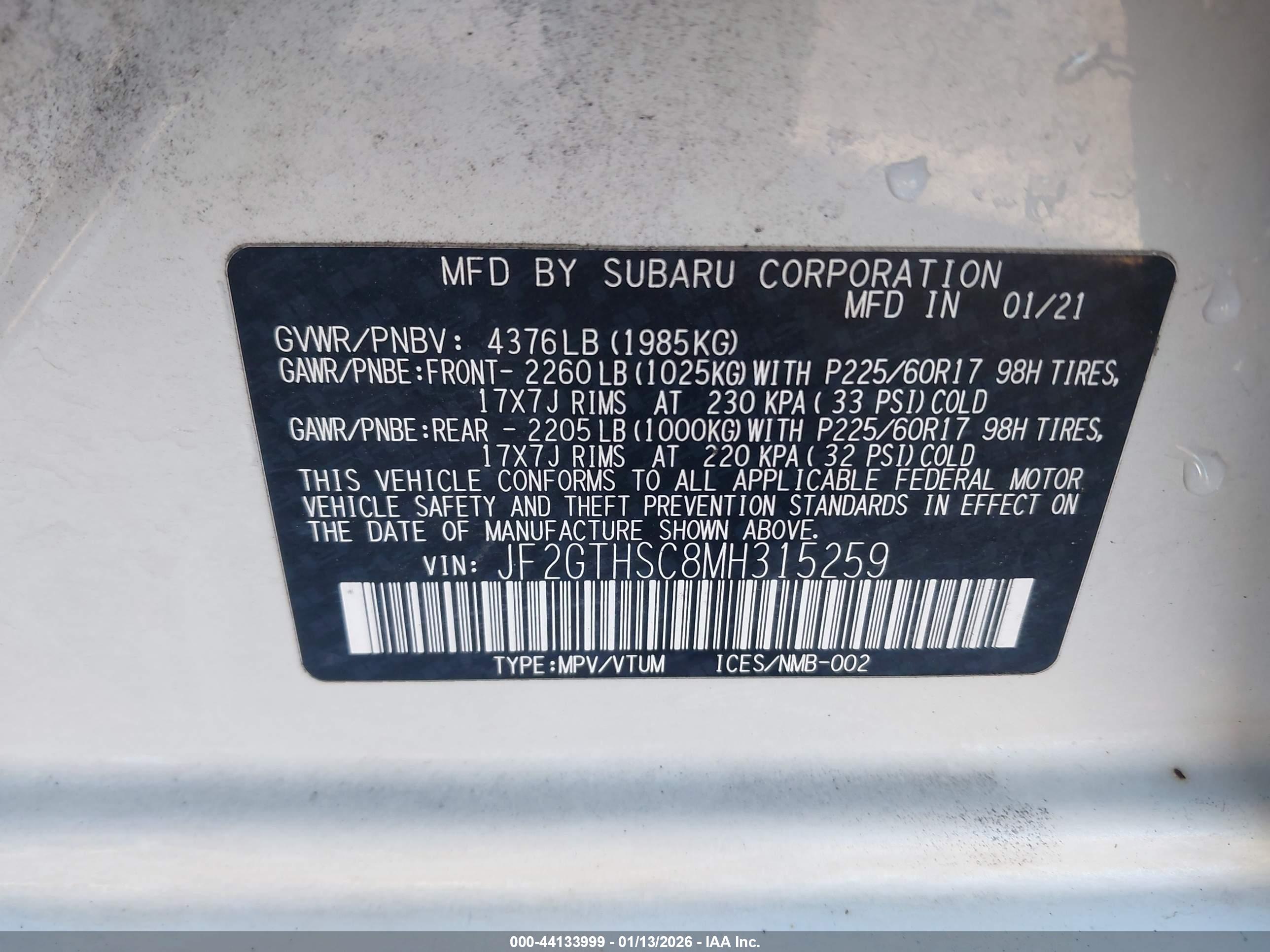 SUBARU CROSSTREK image 9