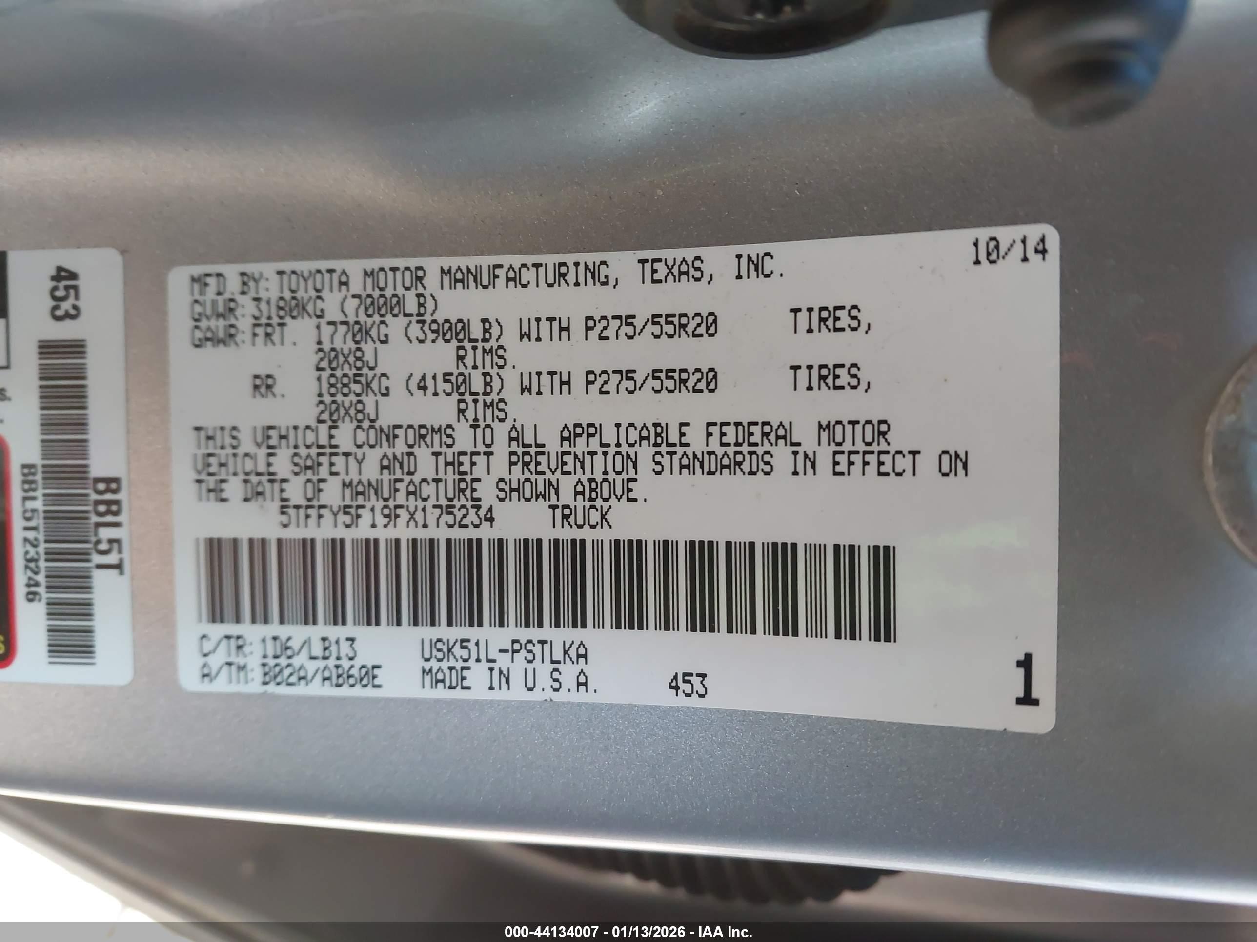 TOYOTA TUNDRA image 9