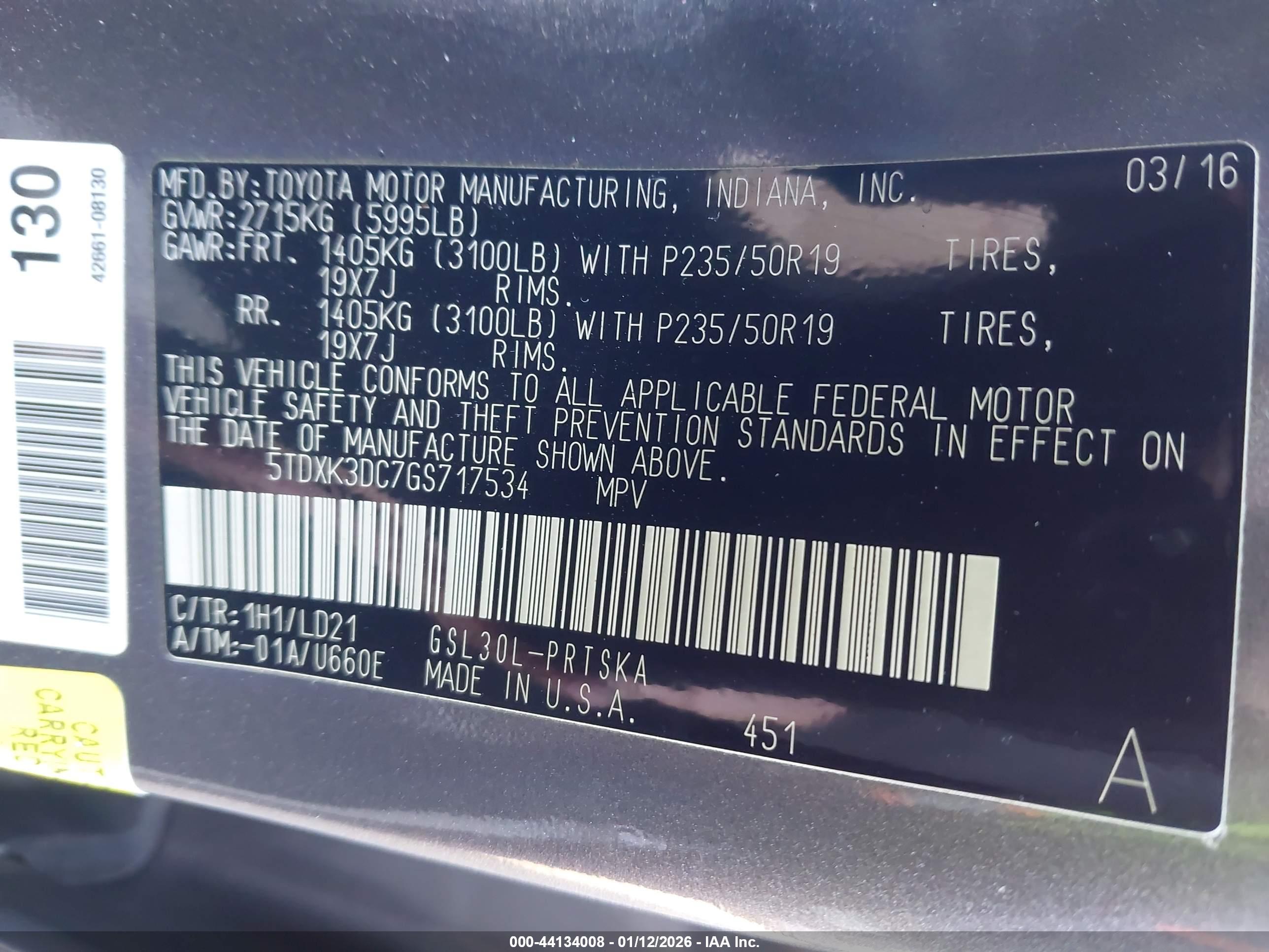 TOYOTA SIENNA image 9